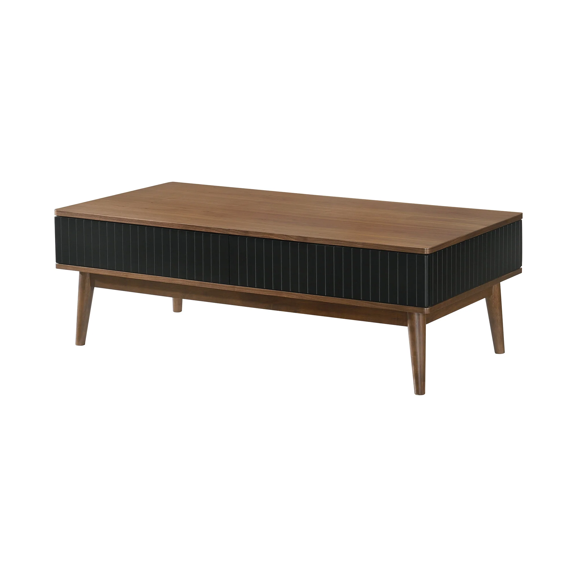 47" Brown Solid Wood Rectangular Coffee Table By Homeroots - Image 4