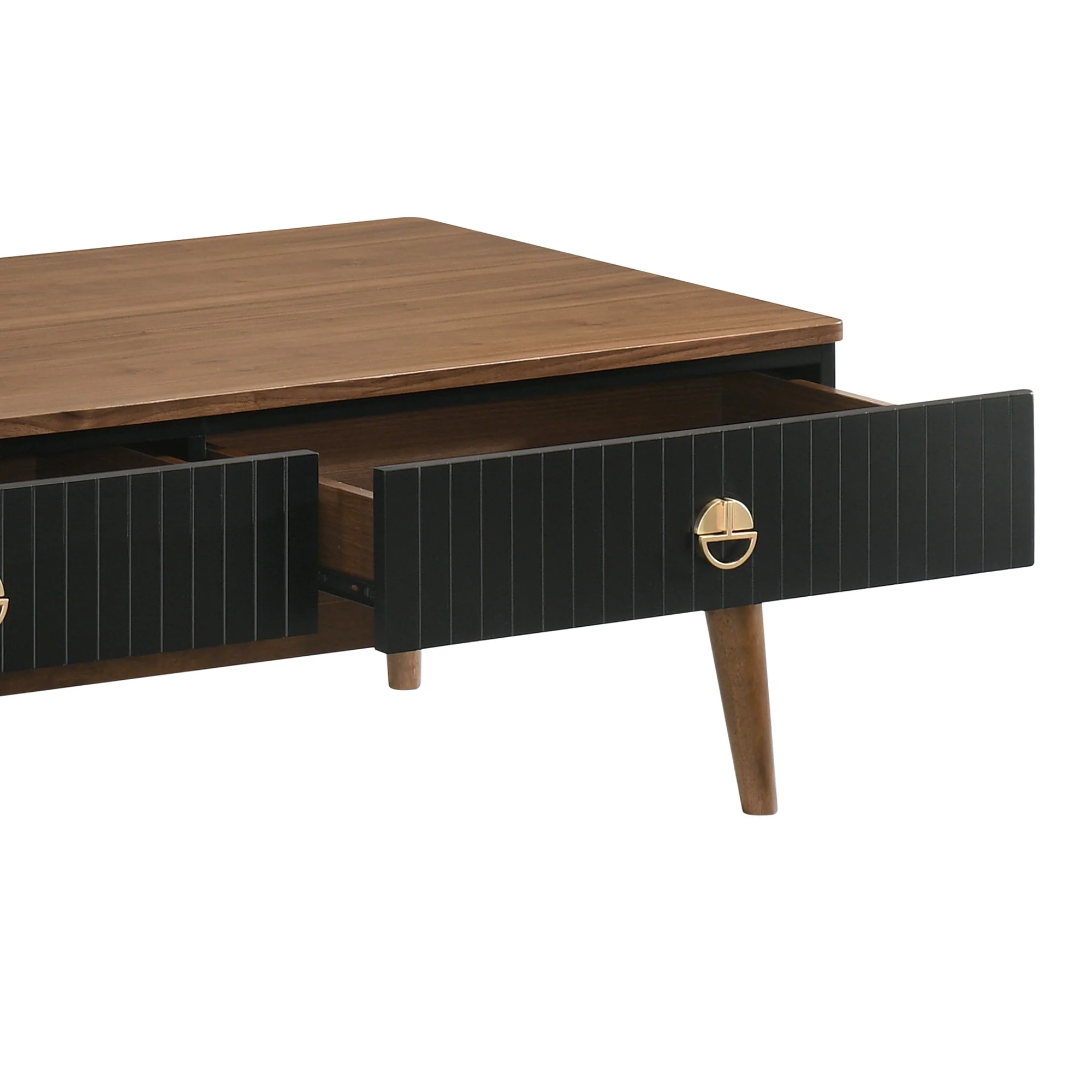 47" Brown Solid Wood Rectangular Coffee Table By Homeroots - Image 6