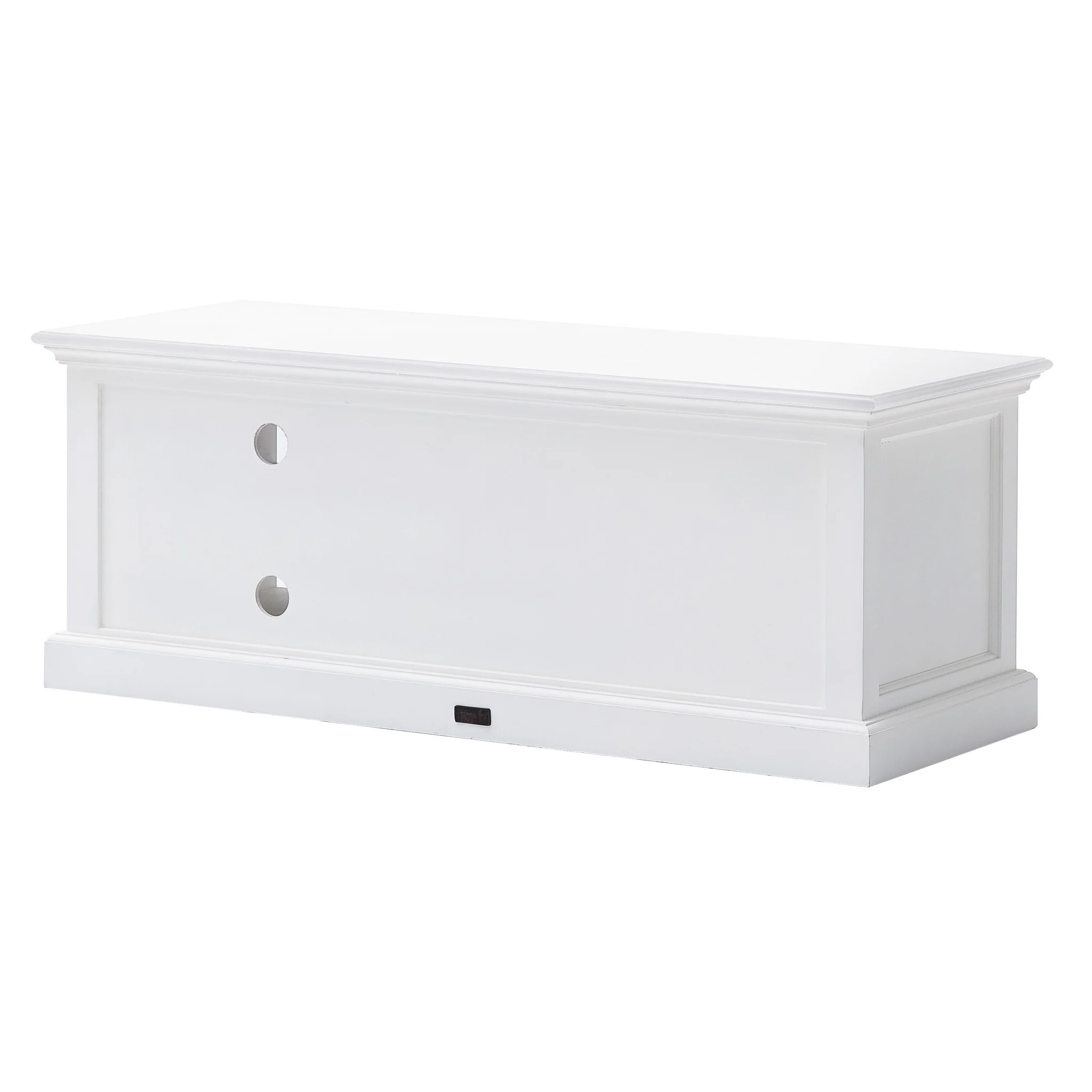 47" Classic White Entertainment Unit with Two Drawers By Homeroots - Image 5