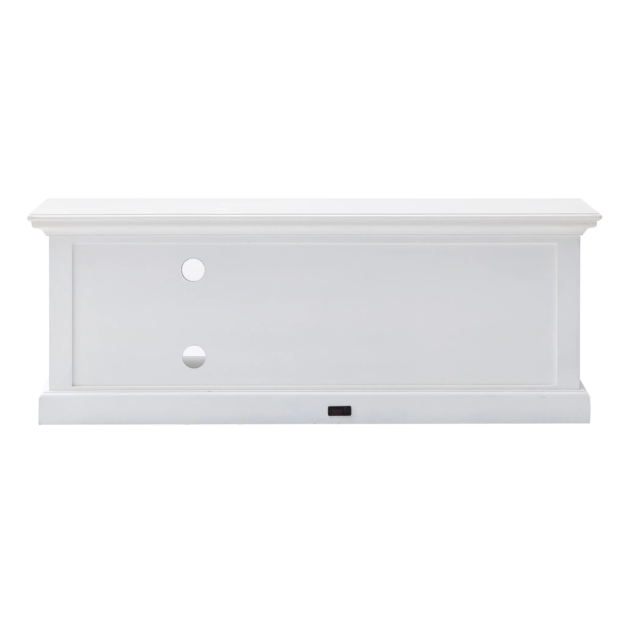 47" Classic White Entertainment Unit with Two Drawers By Homeroots - Image 6
