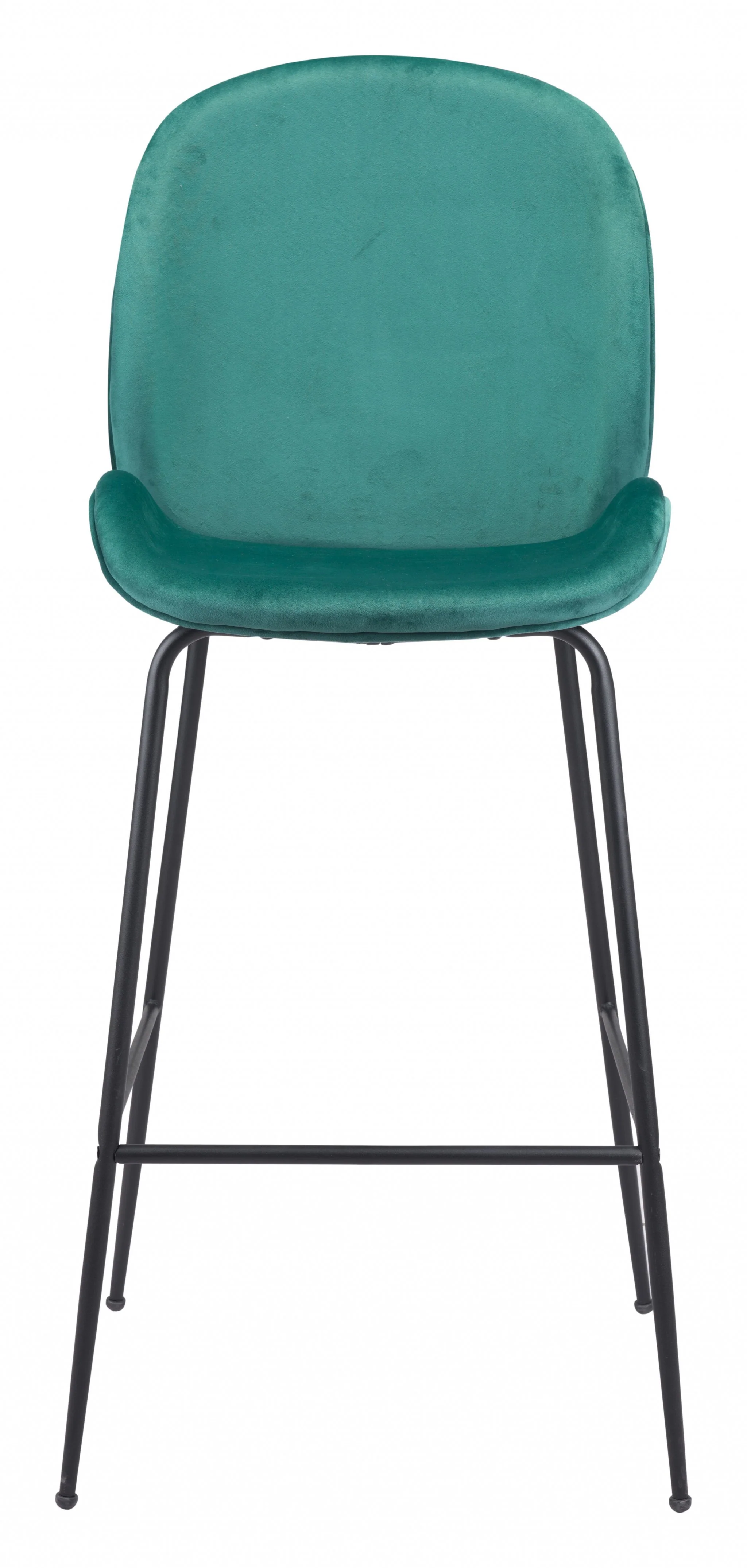 47" Green And Black Steel Low Back Bar Height Chair With Footrest By Homeroots - Image 3