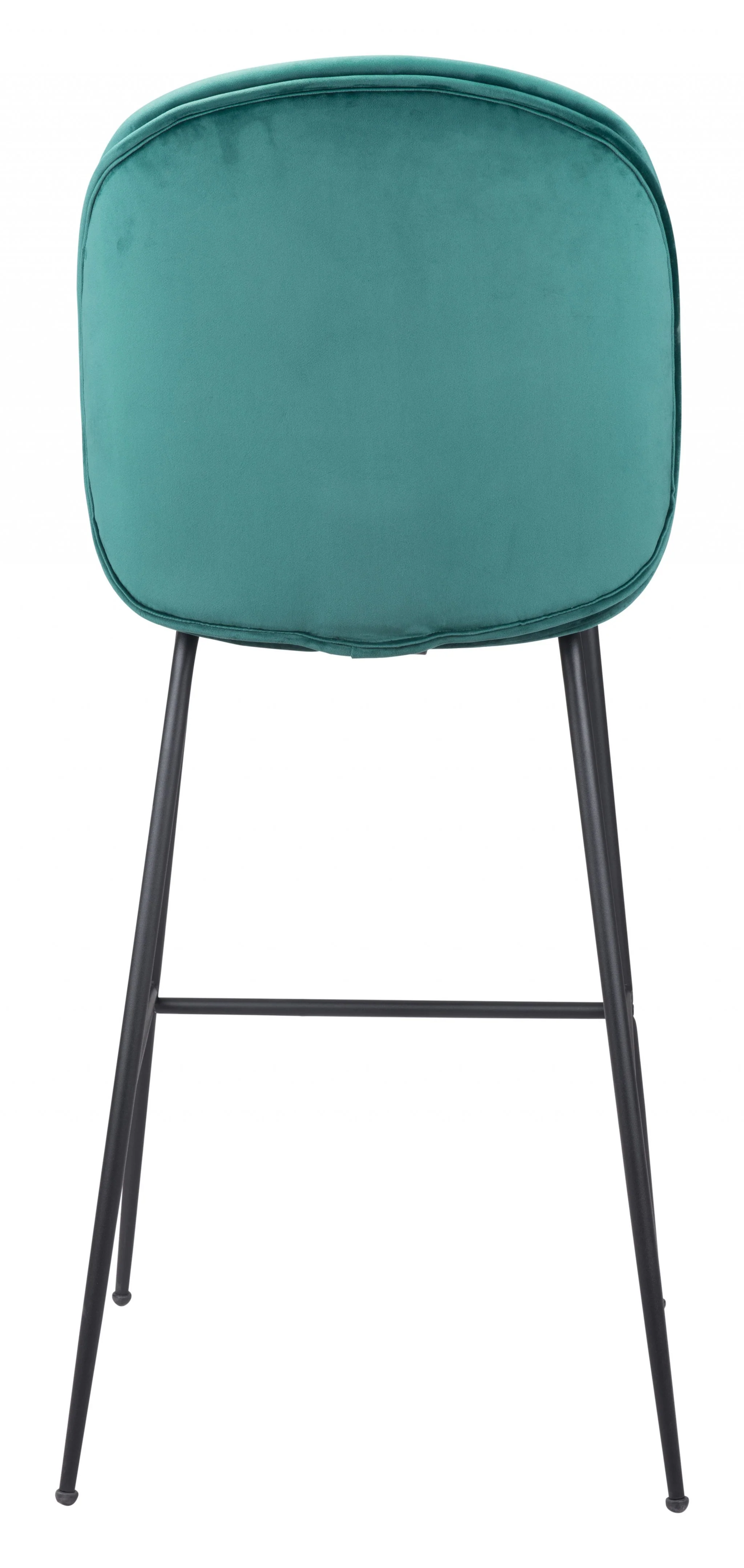 47" Green And Black Steel Low Back Bar Height Chair With Footrest By Homeroots - Image 4