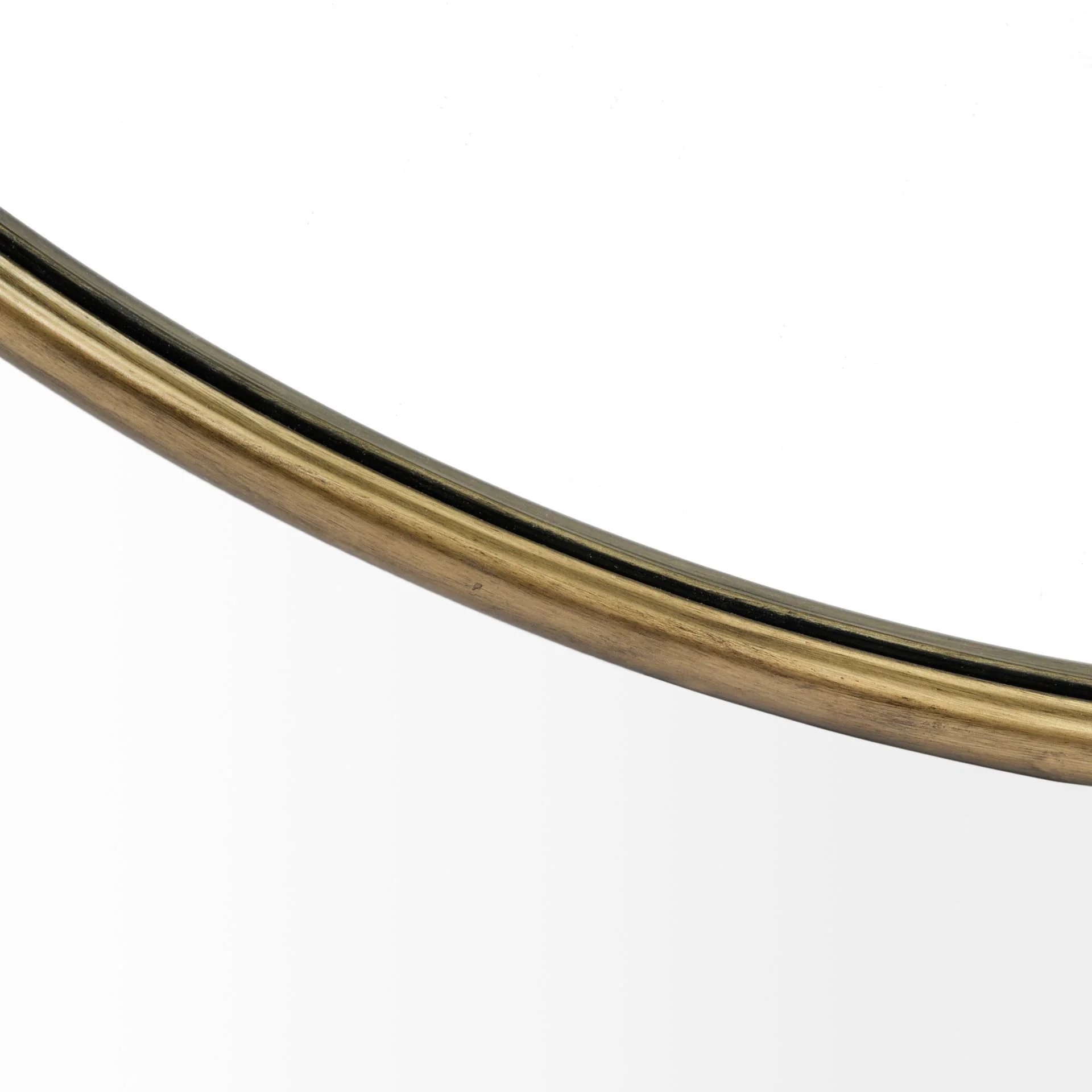 47" Round Gold Metal Frame Wall Mirror By Homeroots - Image 4