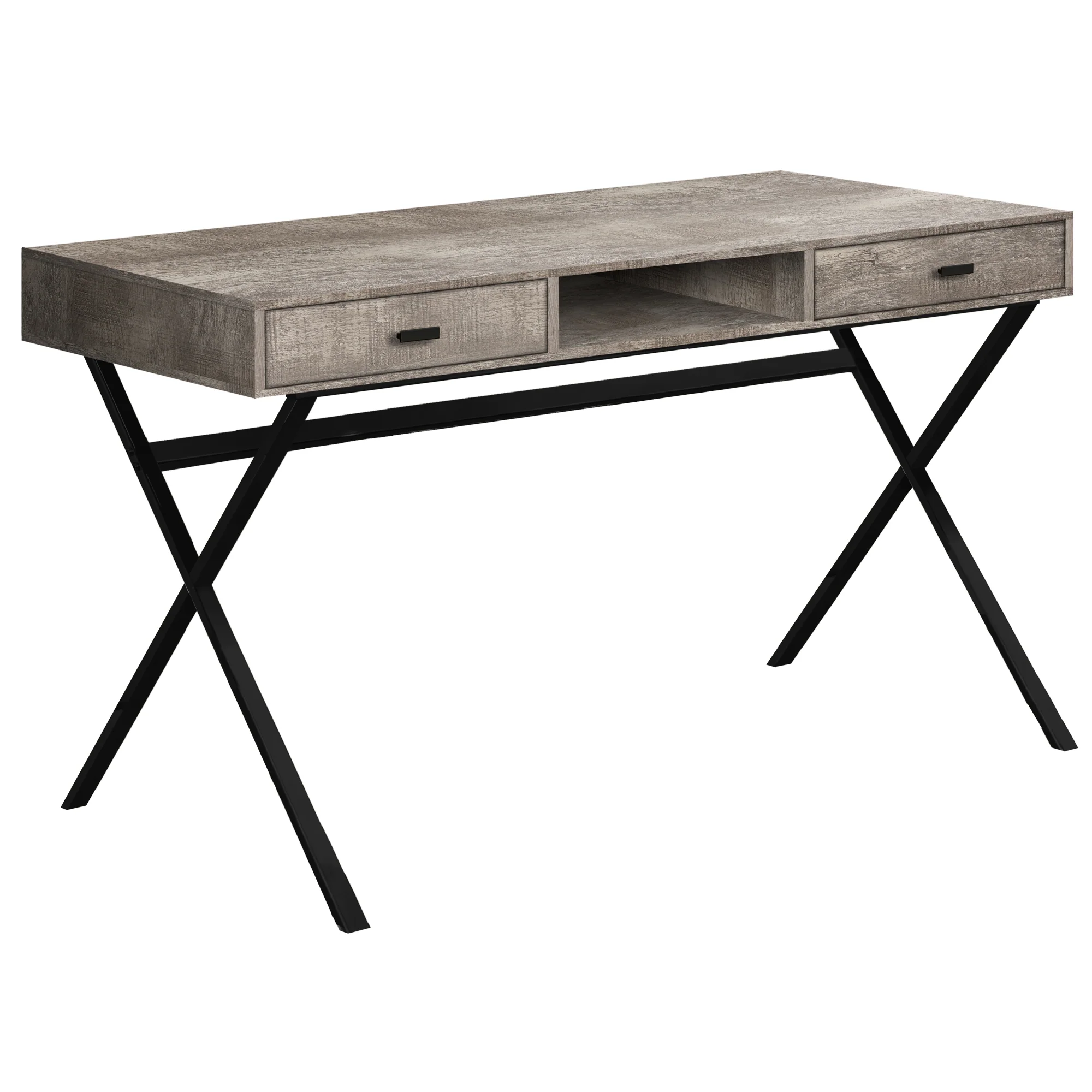 47" Rustic Taupe Computer Desk By Homeroots - Image 2