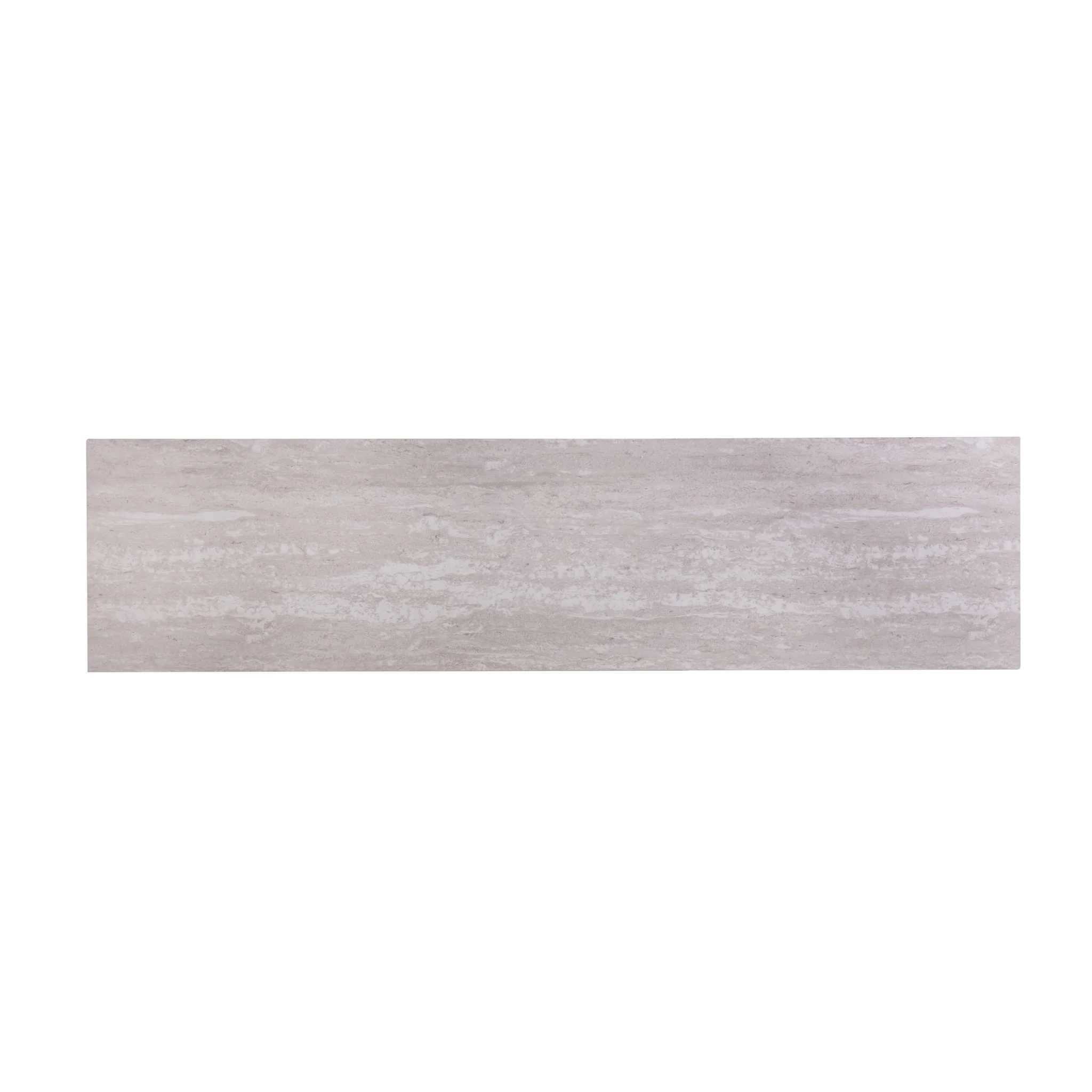48" Champagne and Gold Faux Stone Floor Shelf Console Table With Storage By Homeroots - Image 4