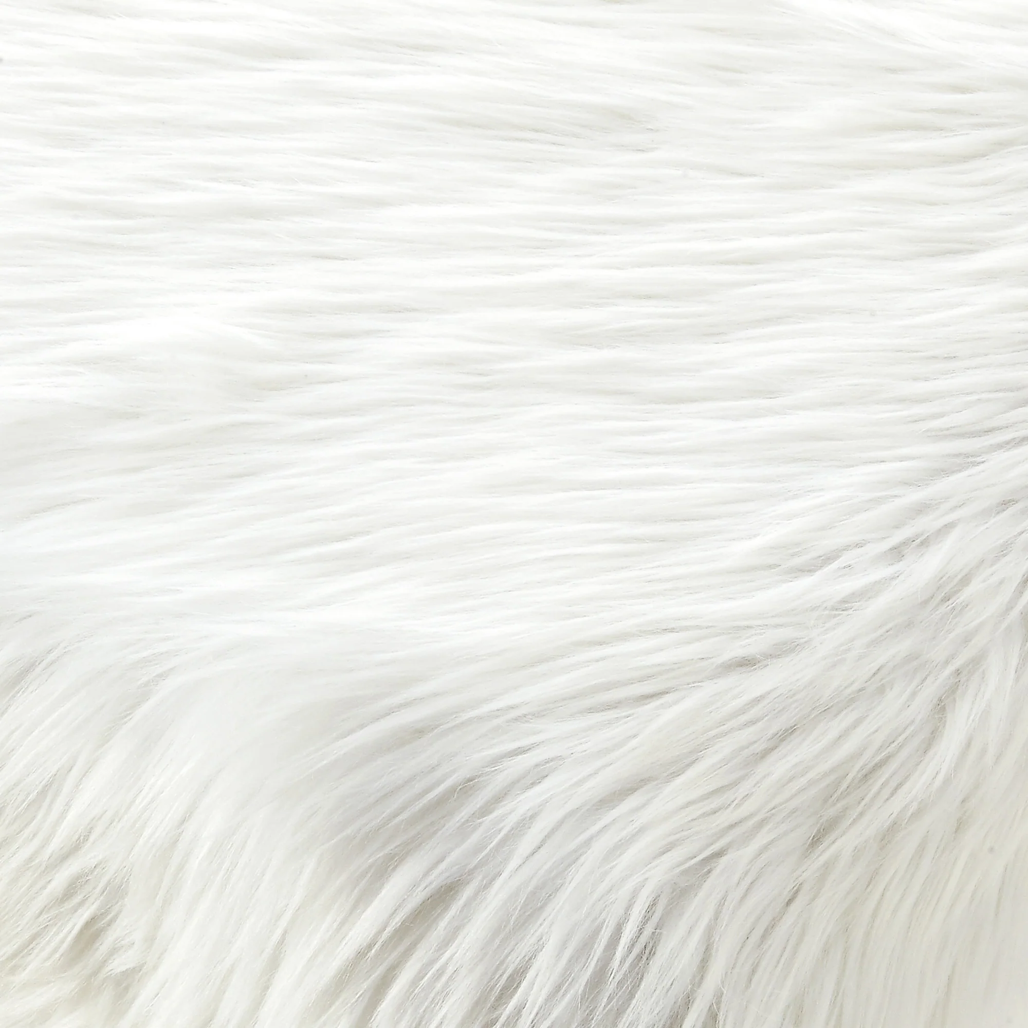 48" Cream And Clear Upholstered Faux Fur Bench By Homeroots - Image 9