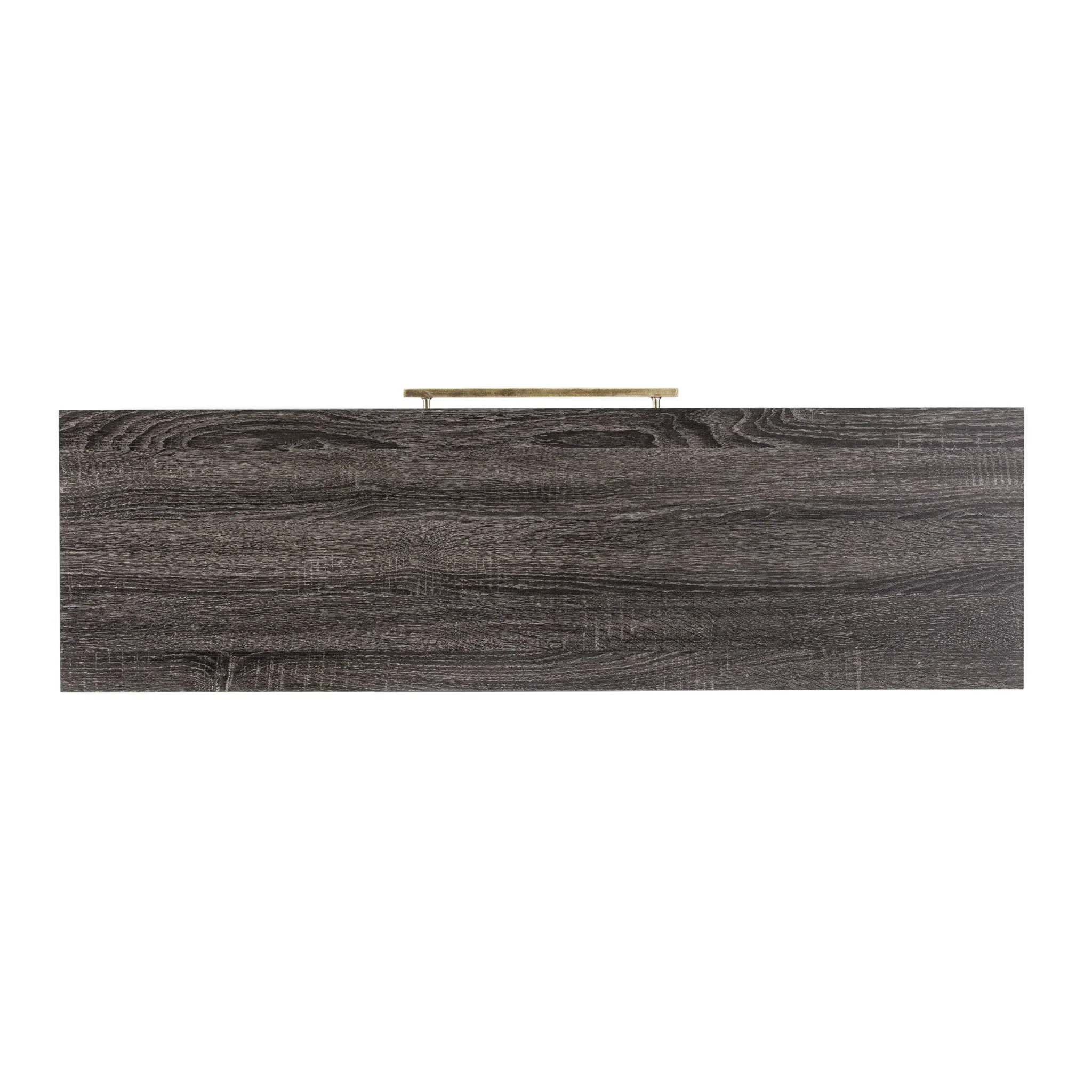 48" Gray and Gold Sled Console Table With Storage By Homeroots - Image 5