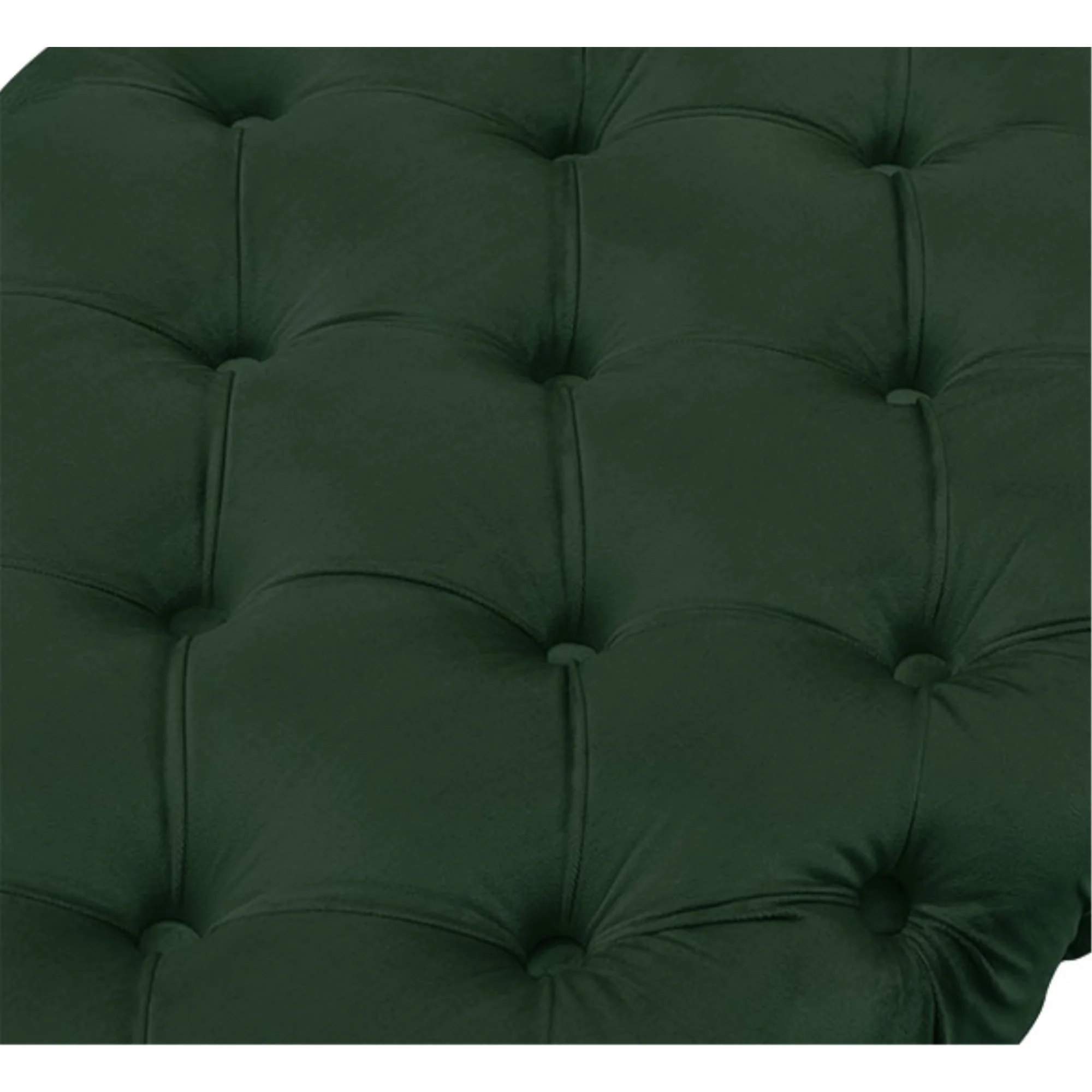 48" Hunter Green And Gold Upholstered Velvet Bench By Homeroots - Image 6