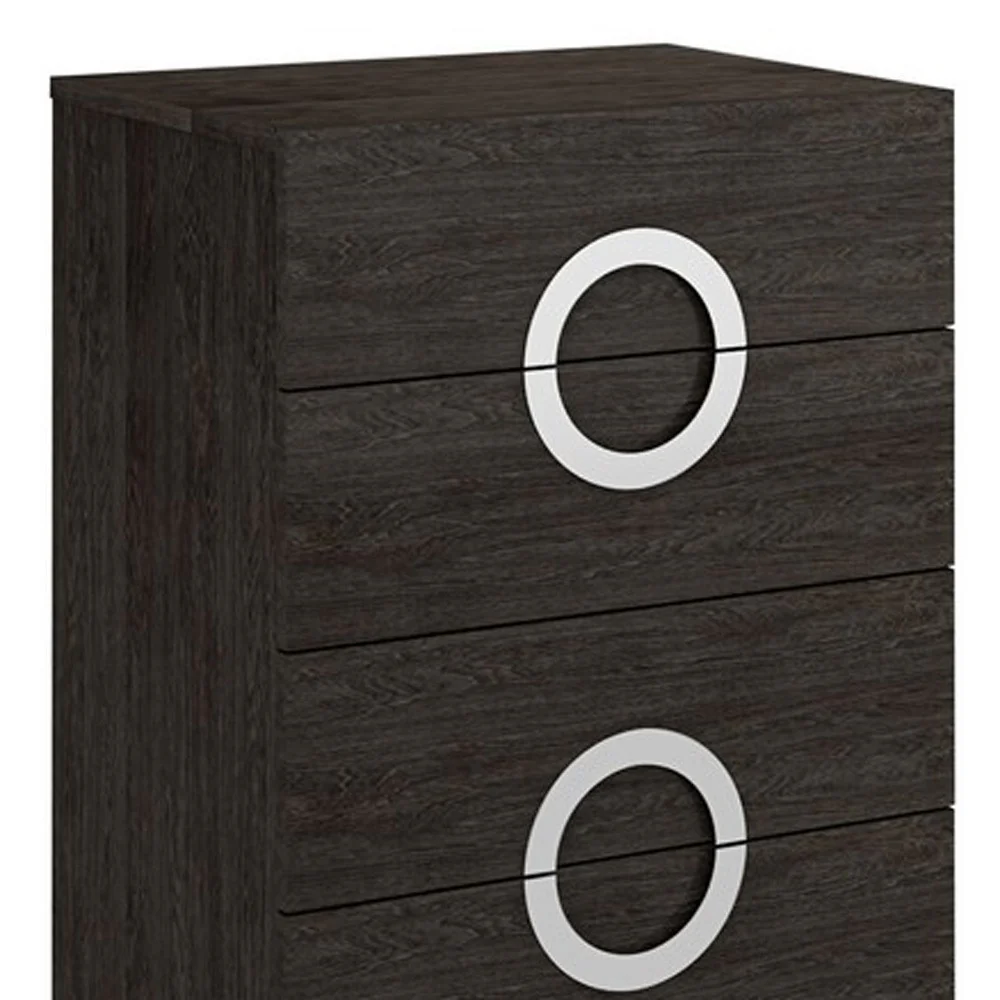 48" Refined Grey High Gloss Chest By Homeroots - Image 2