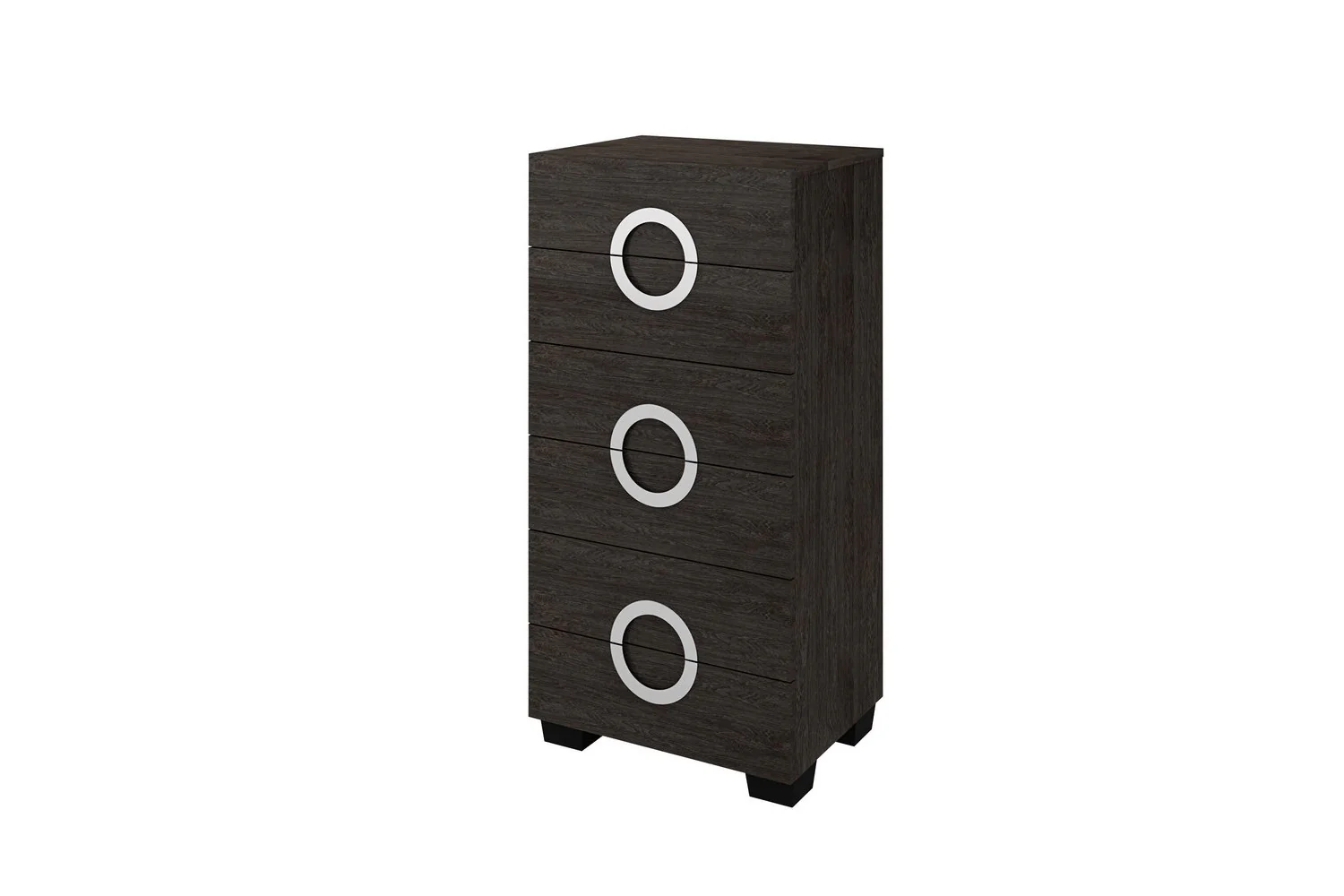 48" Refined Grey High Gloss Chest By Homeroots - Image 3