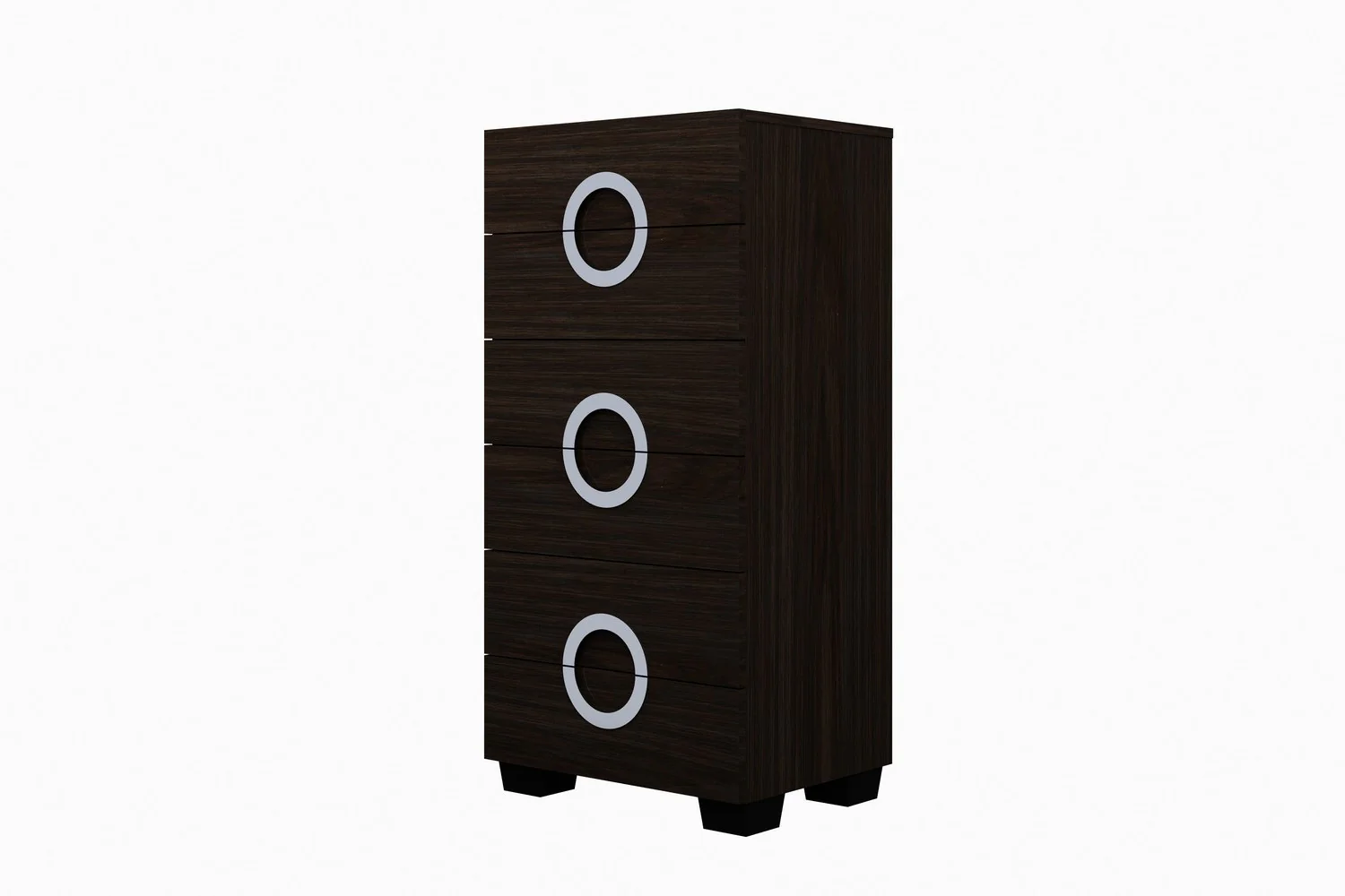 48" Refined Wenge High Gloss Chest By Homeroots - Image 3