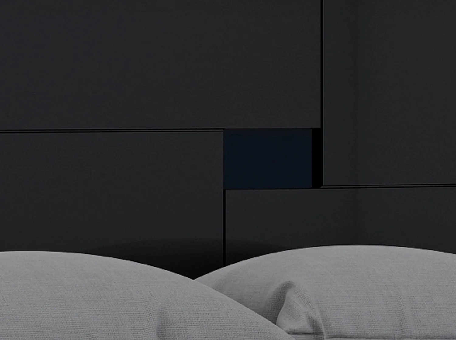 4Pc Queen Modern Black High Gloss Bedroom Set By Homeroots - Image 5