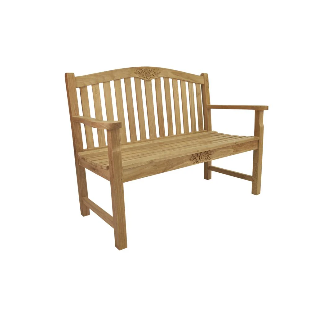 50" Round Rose Bench By Anderson Teak - Image 4