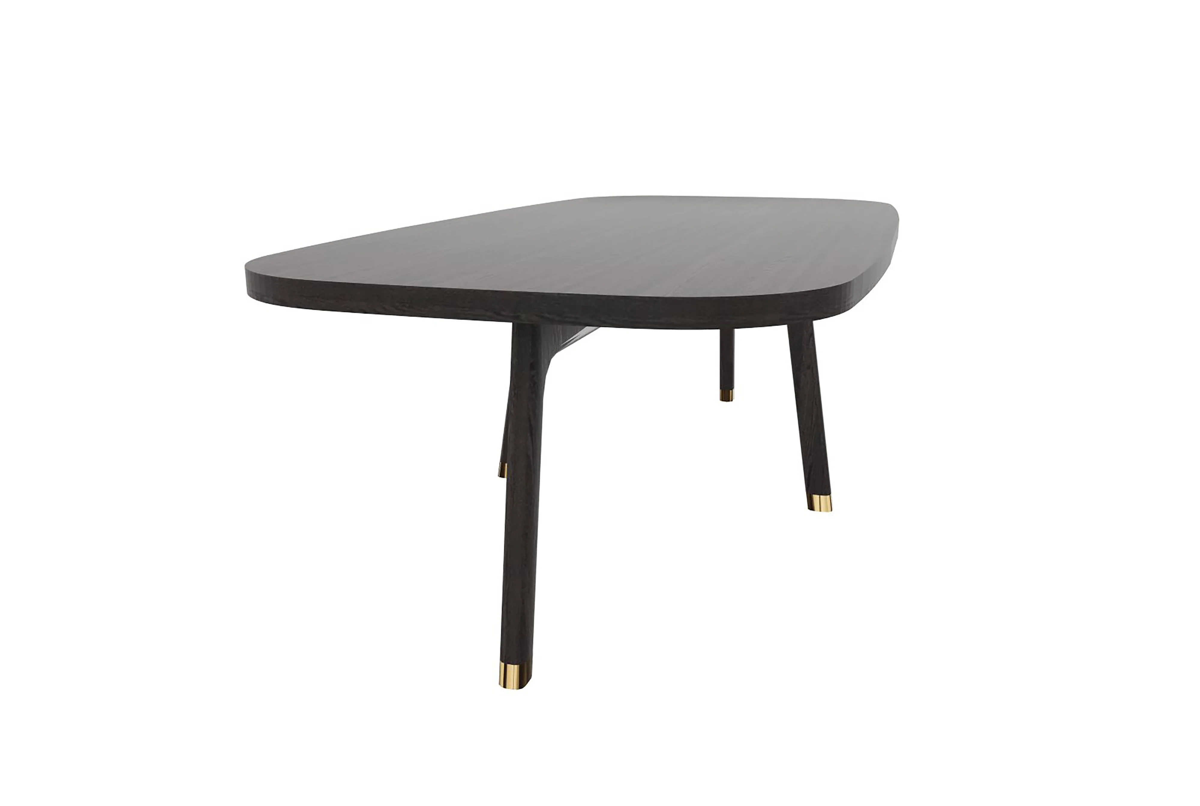 52” Mod Scandi Black Wood Coffee Table By Homeroots - Image 3