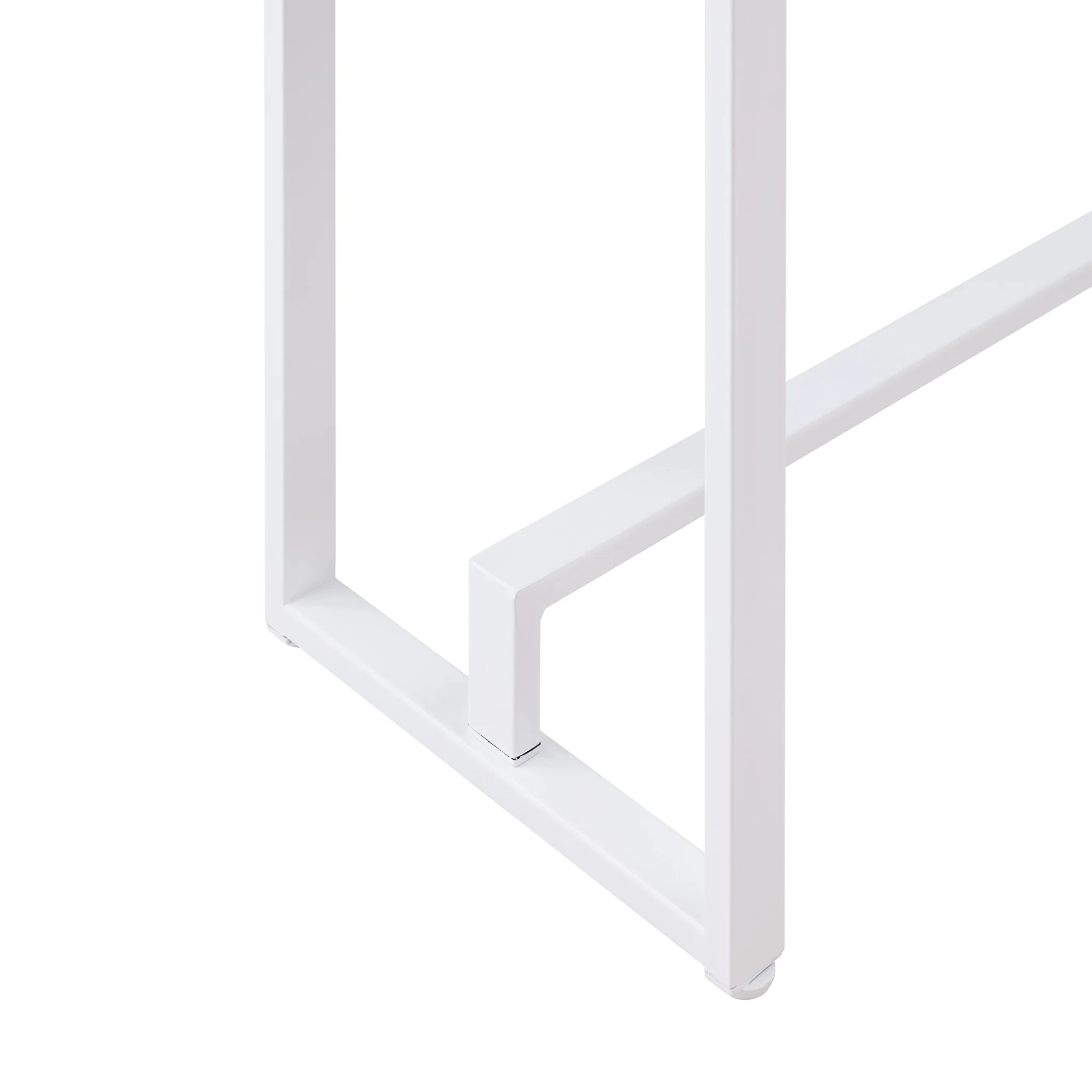 54" Gray Brown and White Sled Console Table By Homeroots - Image 7