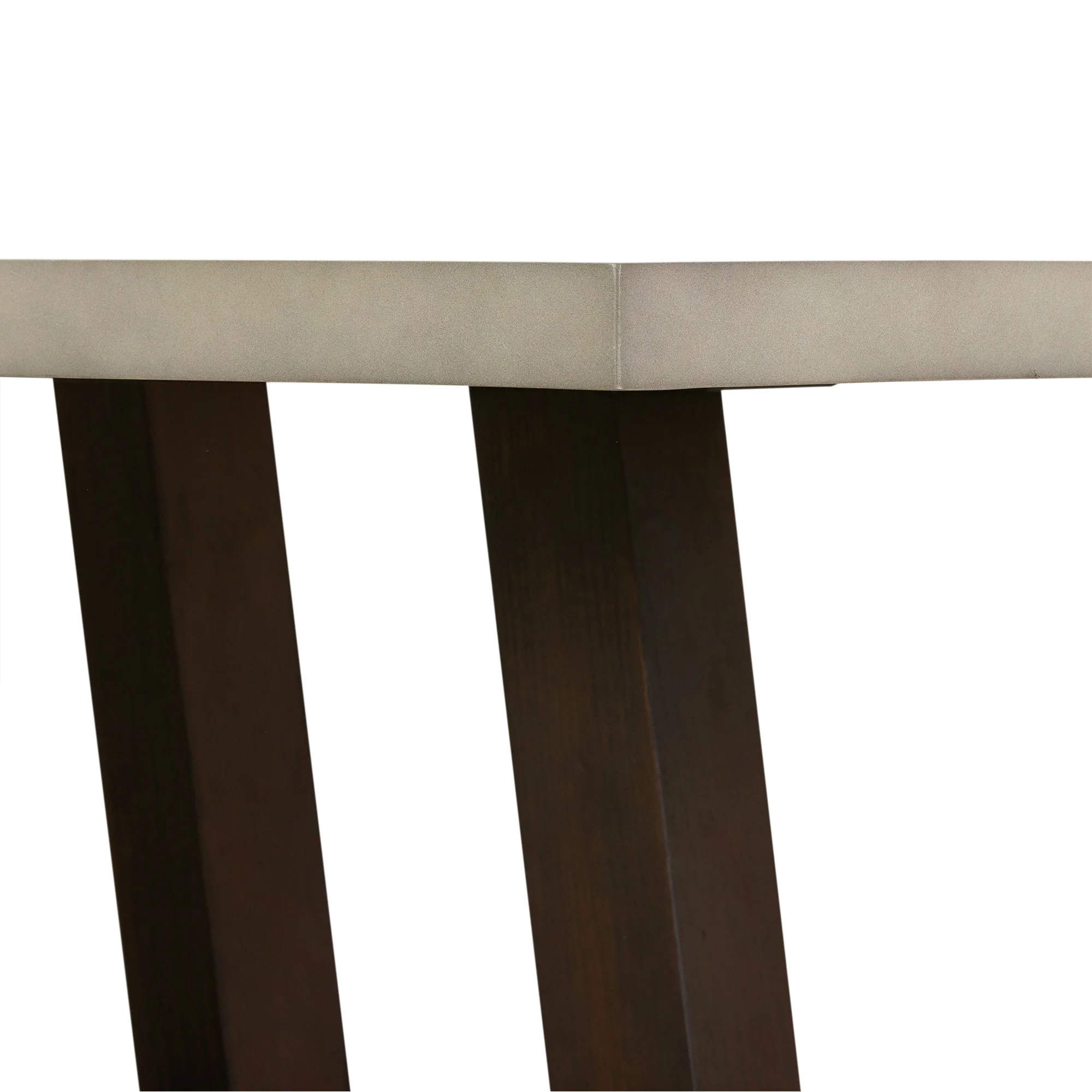 55" Dark Grey And Brown Concrete Rectangular Coffee Table By Homeroots - Image 6