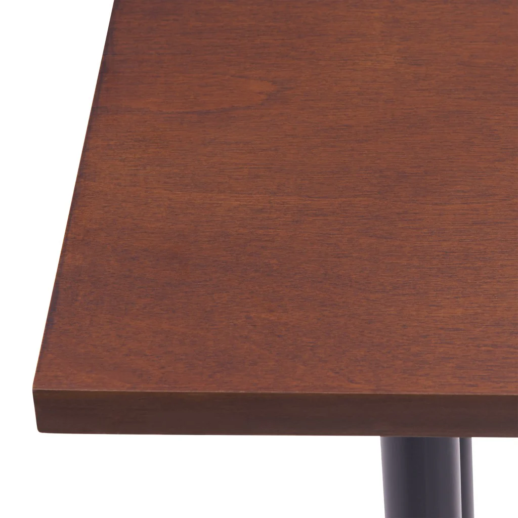 56" Espresso and Black Console Table By Homeroots - Image 7