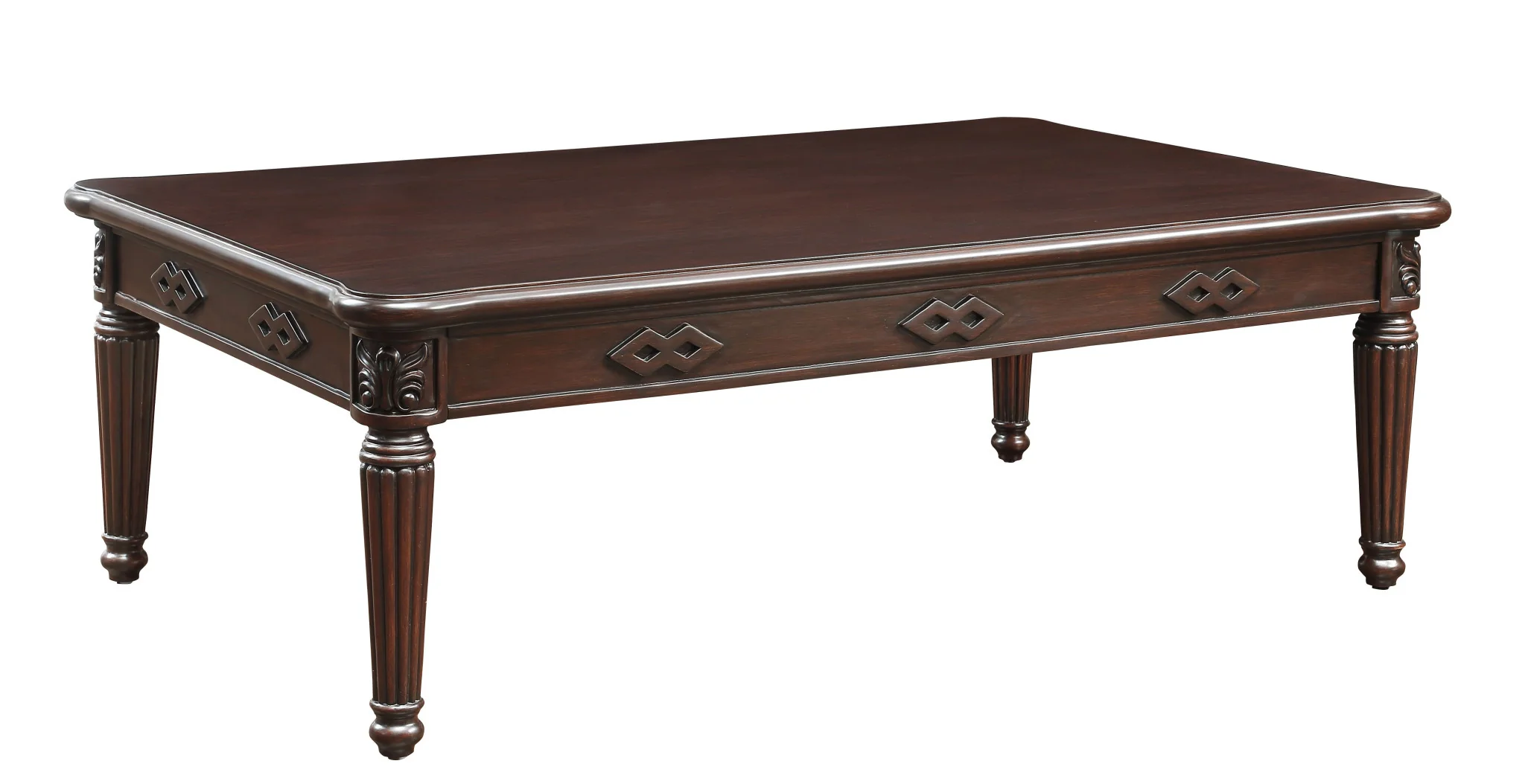 59" Espresso Solid Wood Rectangular Coffee Table By Homeroots - Image 2