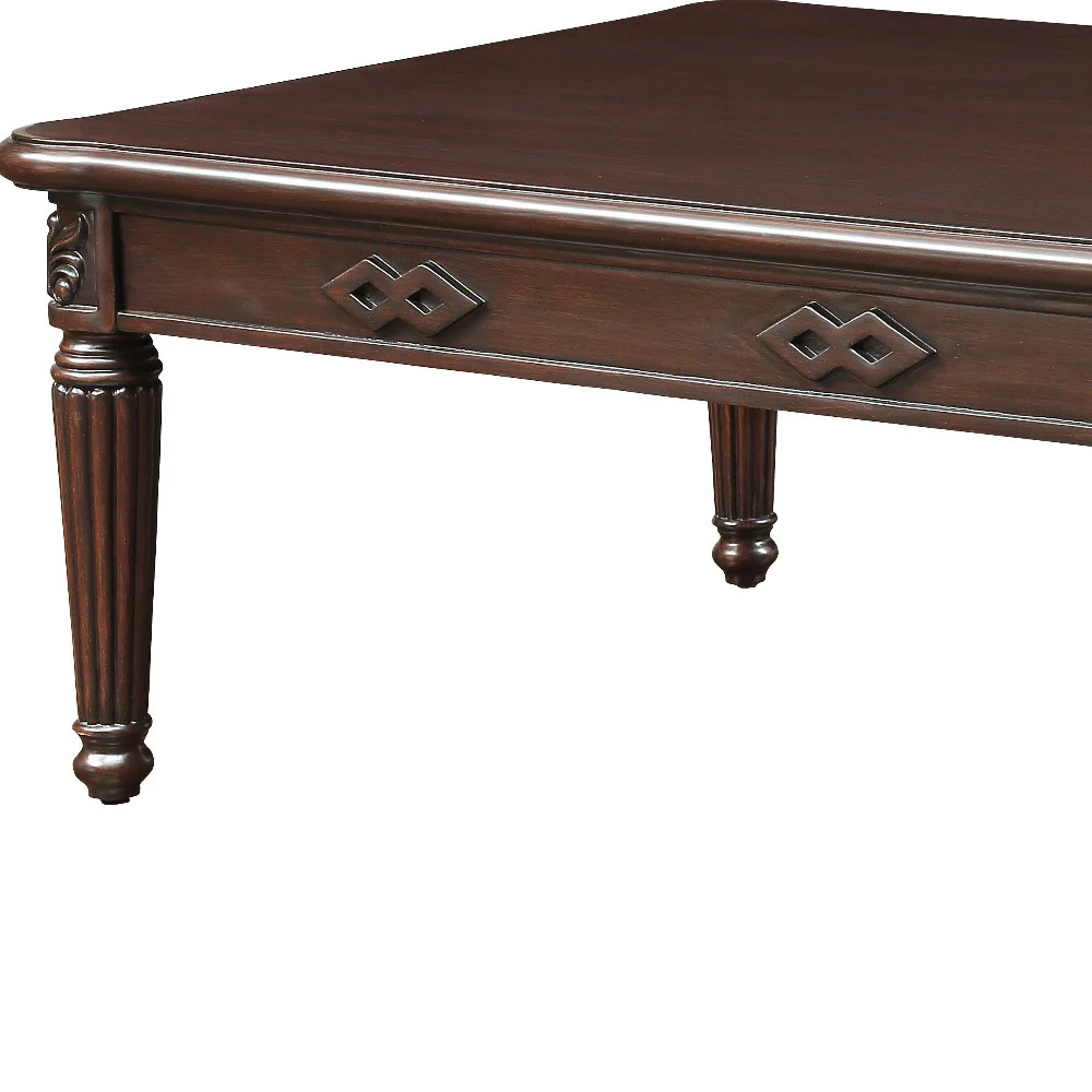 59" Espresso Solid Wood Rectangular Coffee Table By Homeroots - Image 5