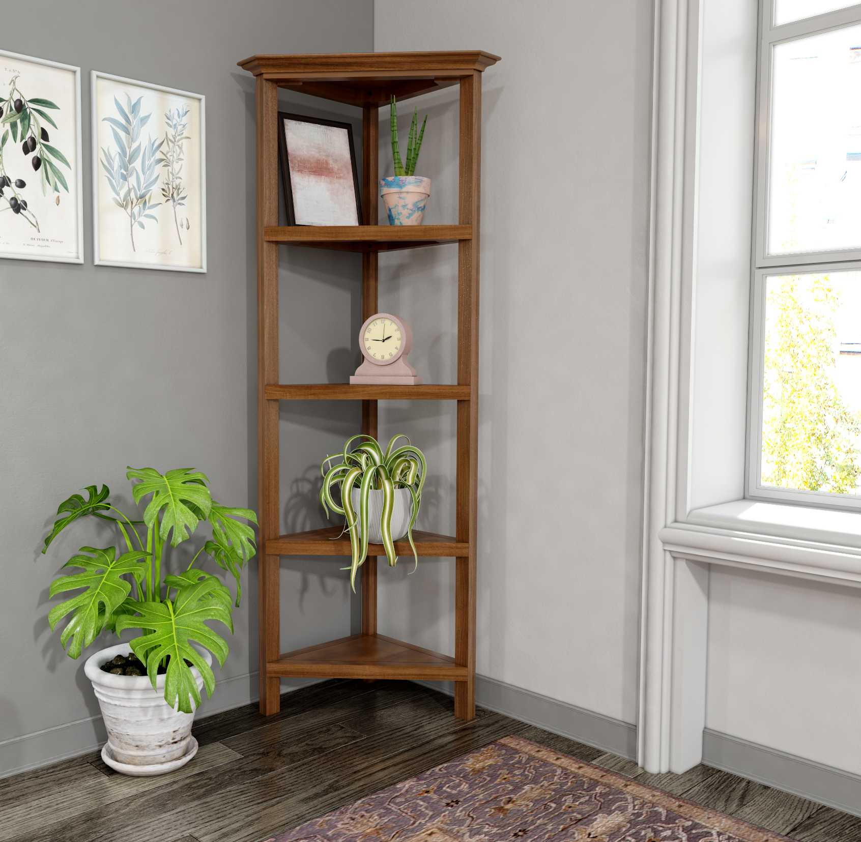 60" Bookcase with 2 Shelves in Washed Grey By Homeroots - 379943 - Image 17