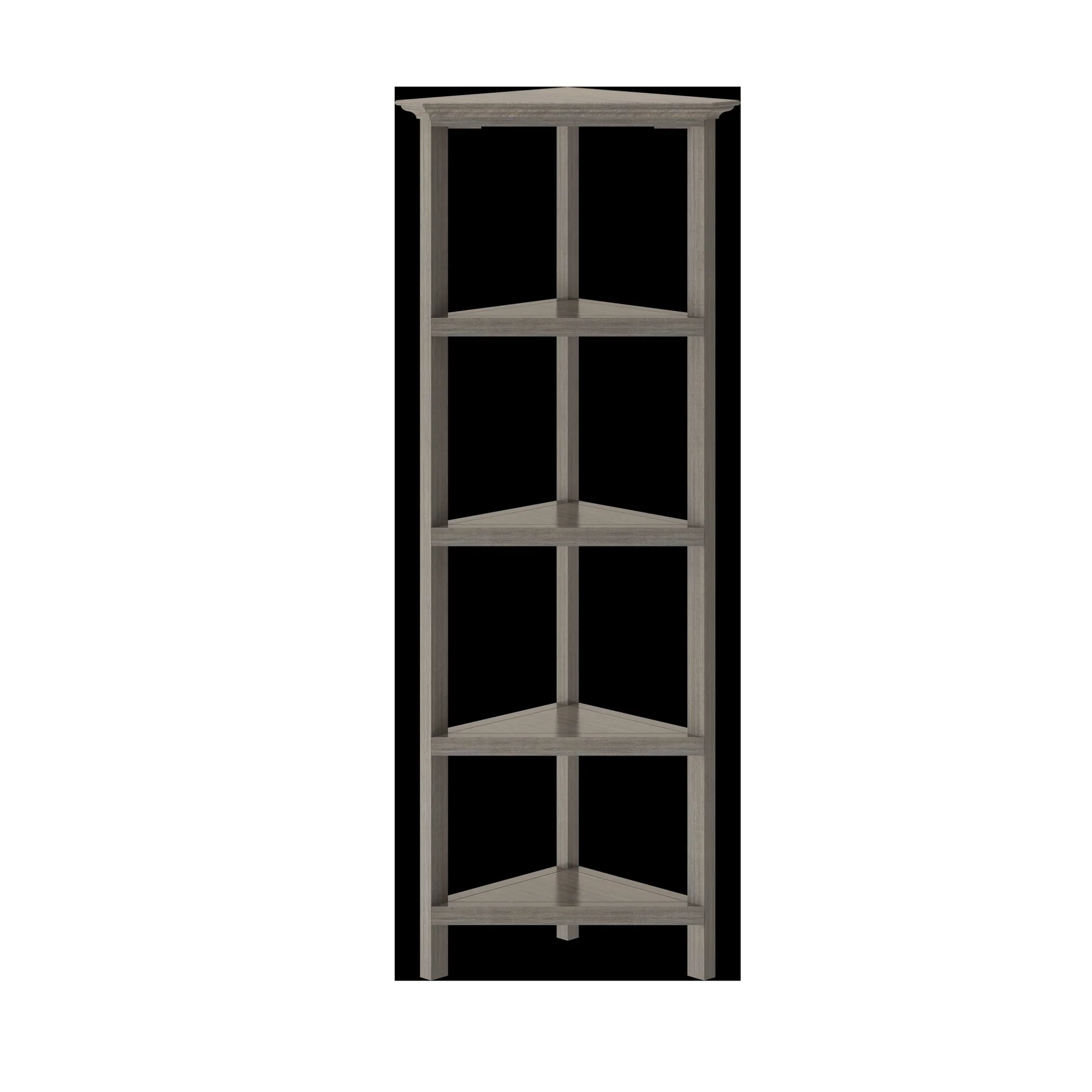 60" Bookcase with 2 Shelves in Washed Grey By Homeroots - 379943 - Image 2