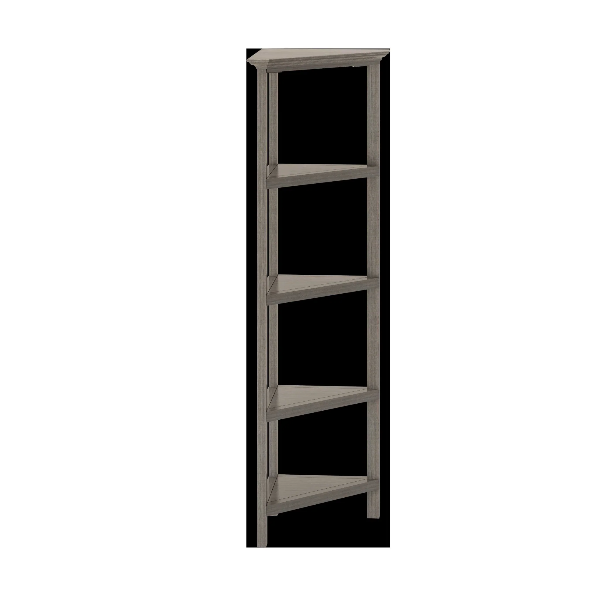 60" Bookcase with 2 Shelves in Washed Grey By Homeroots - 379943 - Image 3