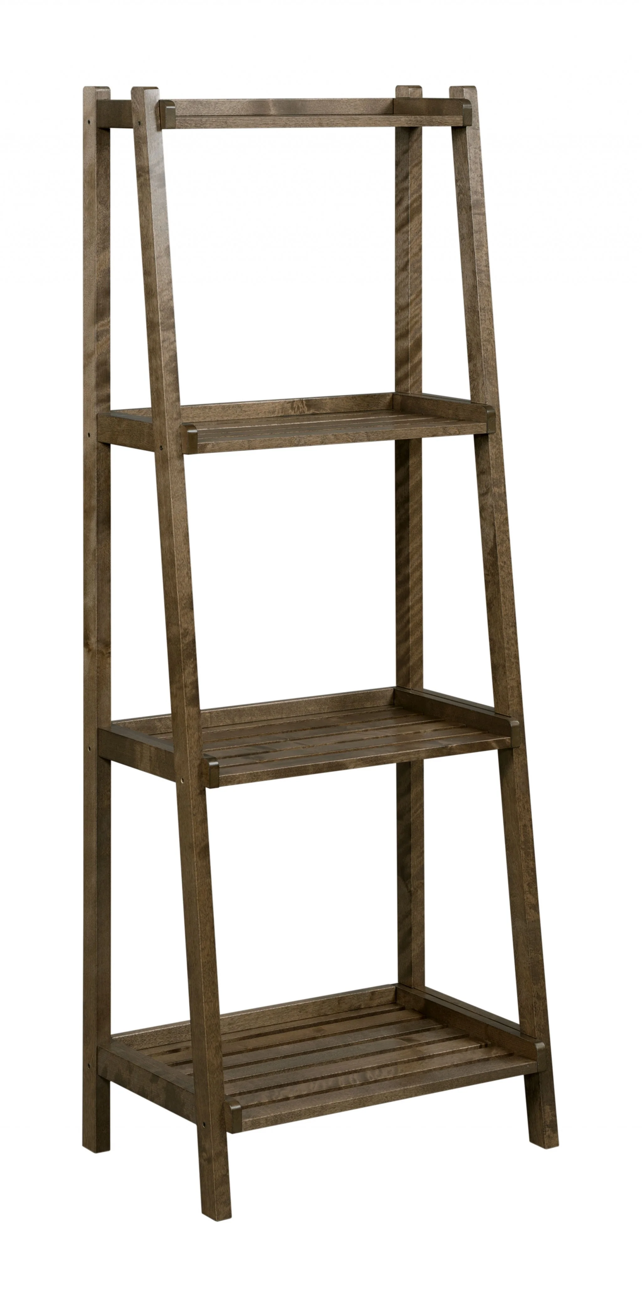 60" Bookcase with 4 Shelves in Antique Chestnut By Homeroots - Image 3