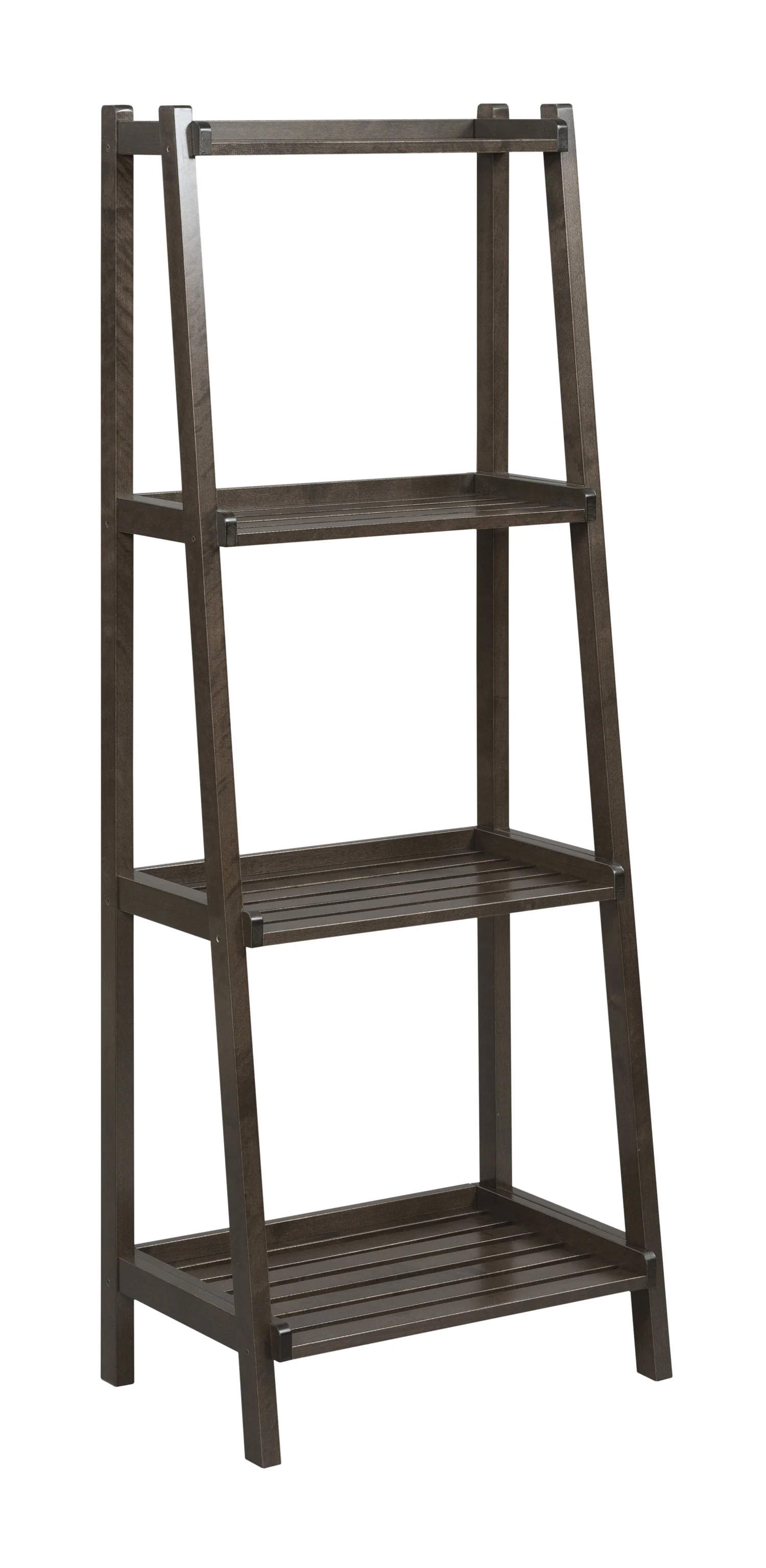 60" Bookcase with 4 Shelves in Antique Chestnut By Homeroots - Image 7