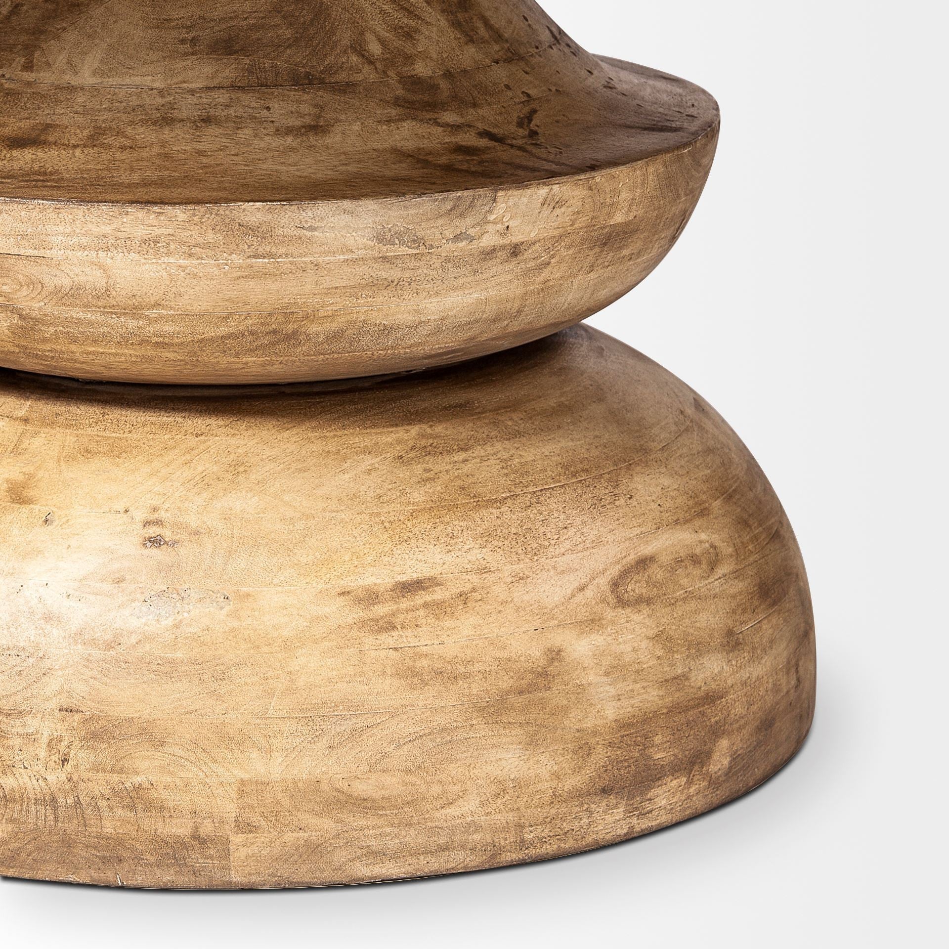 60' Round Blonde Solid Wood And Base Dining Table By Homeroots - Image 5