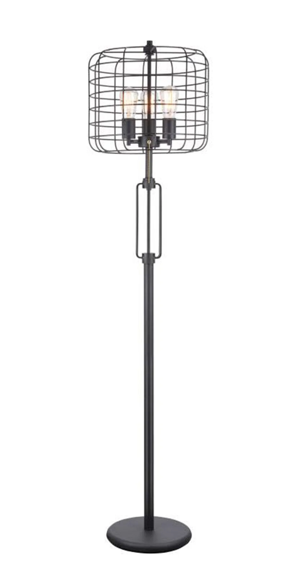 63" Black Three Lights Novelty Floor Lamp With Black Novelty Shade By Homeroots - Image 5