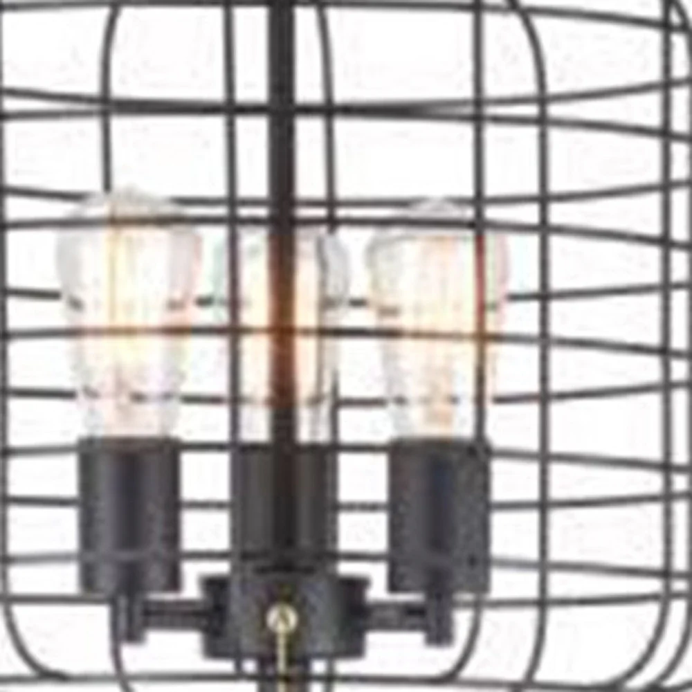 63" Black Three Lights Novelty Floor Lamp With Black Novelty Shade By Homeroots - Image 6