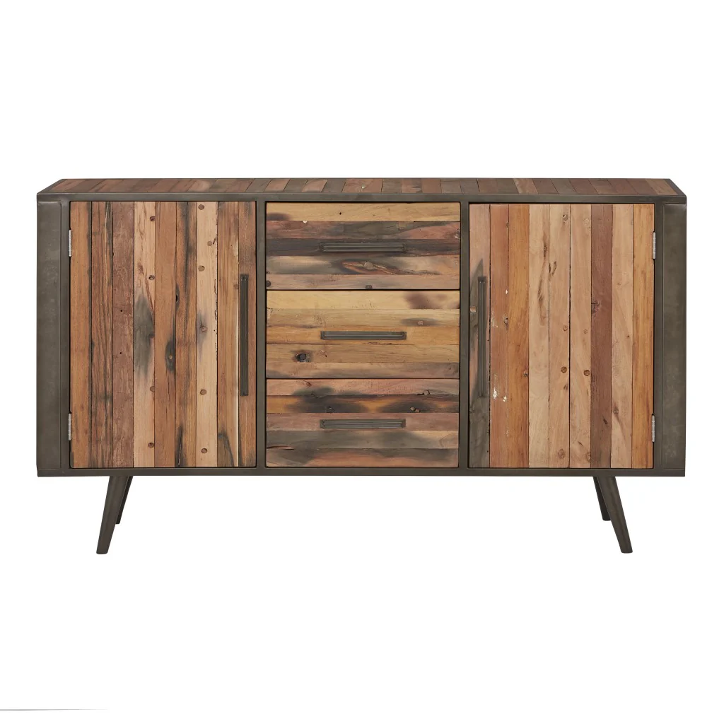 63" Modern Rustic Natural Buffet Server By Homeroots - Image 2