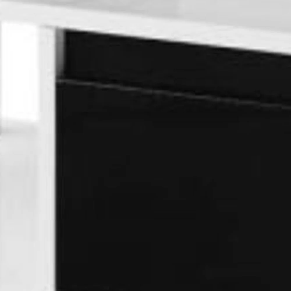 63" White Rectangular Coffee Table With Two Drawers And Shelf By Homeroots - Image 3