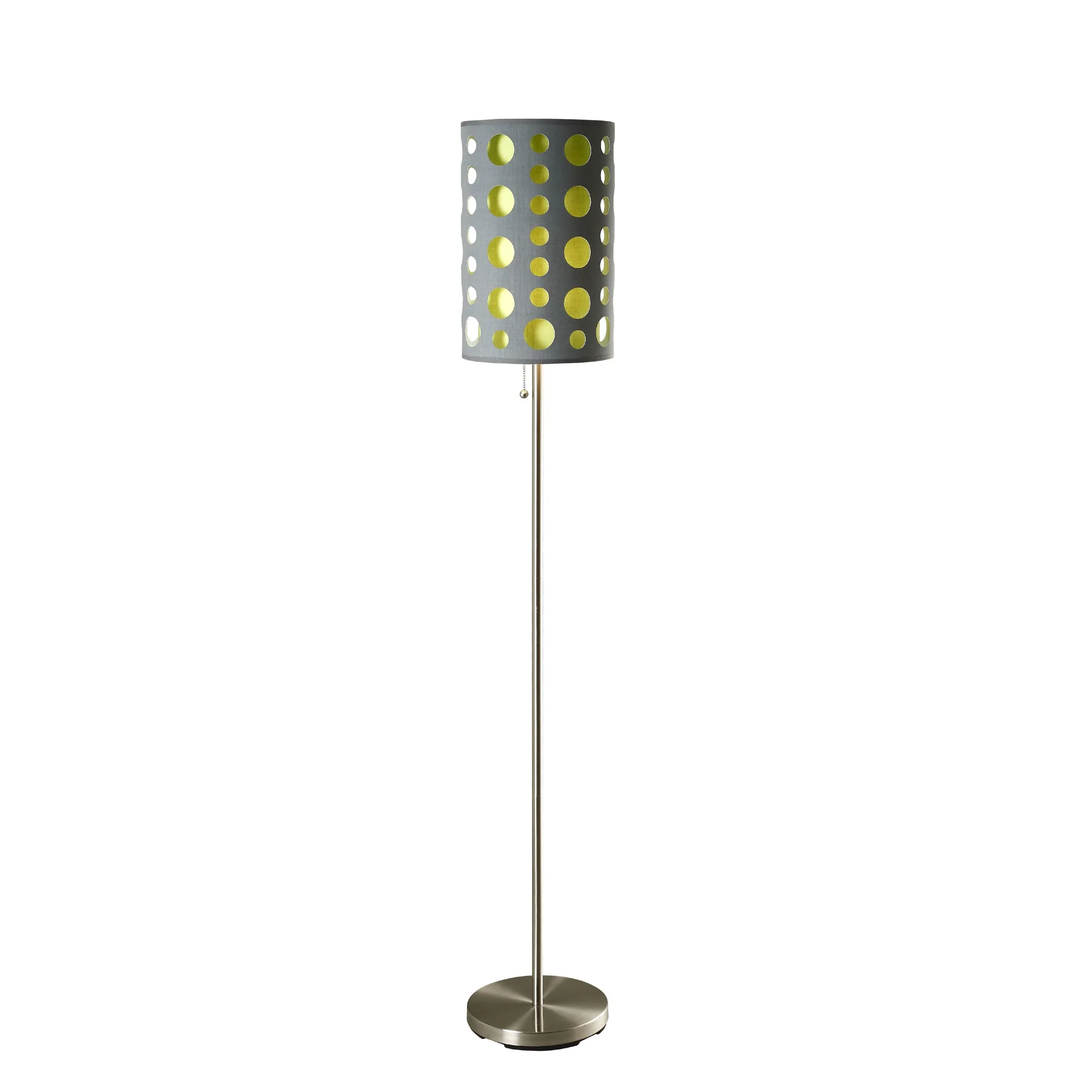 66" Steel Novelty Floor Lamp With Black And Green Drum Shade By Homeroots - Image 18