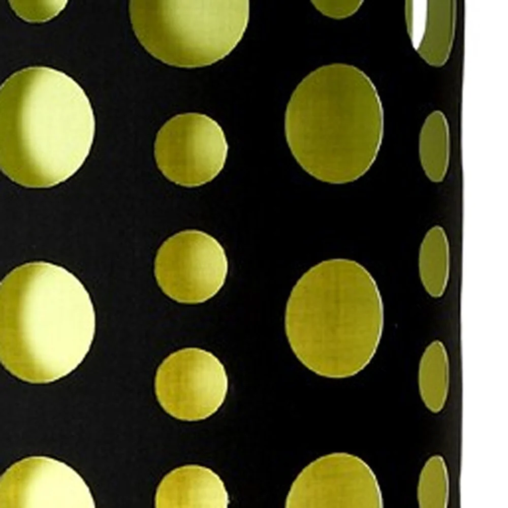 66" Steel Novelty Floor Lamp With Black And Green Drum Shade By Homeroots - Image 5