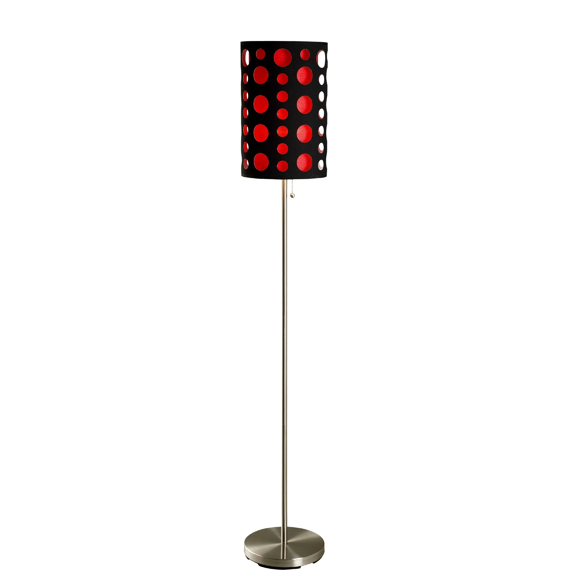 66" Steel Novelty Floor Lamp With Black And Green Drum Shade By Homeroots - Image 8