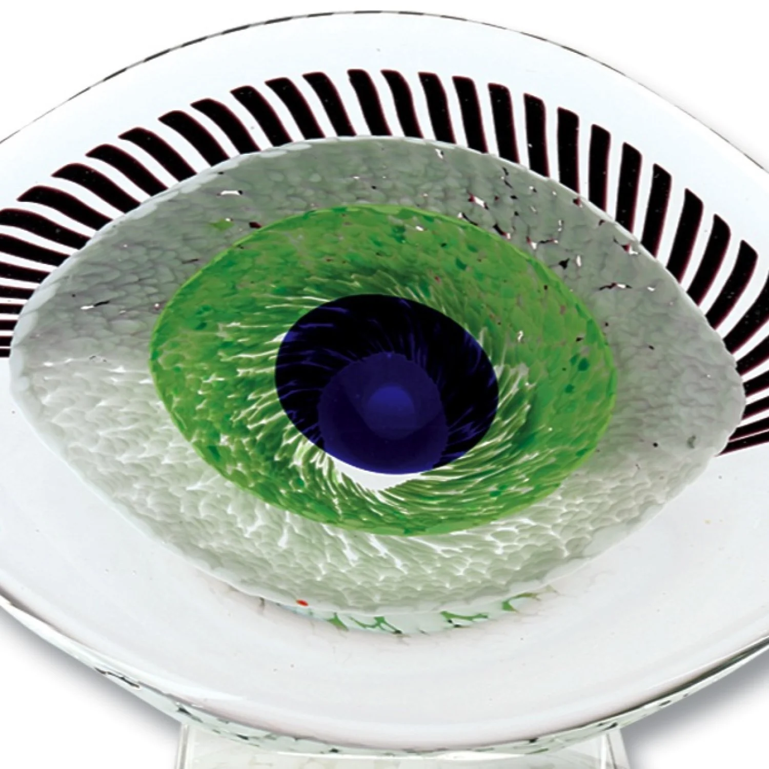 7 MultiColor Glass Art Glass Eye Centerpiece By Homeroots - Image 2