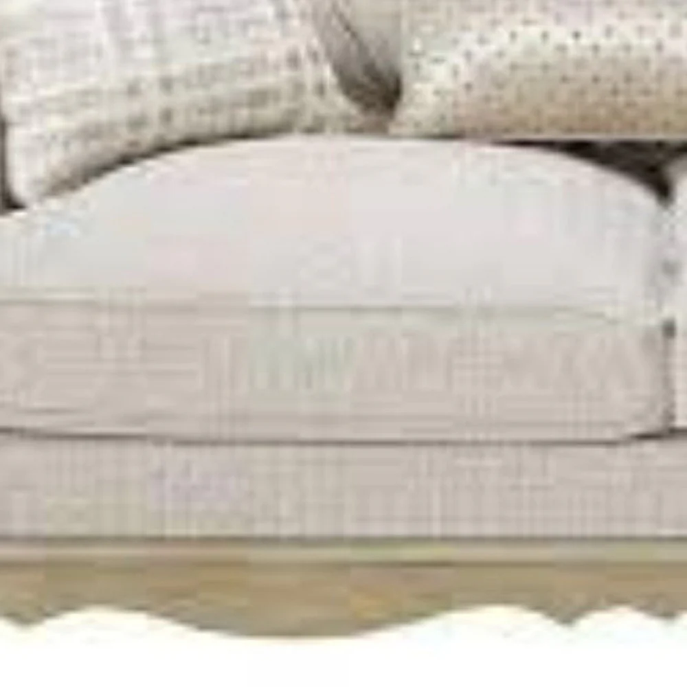 70" Silver And Platinum Faux Leather Love Seat And Toss Pillows By Homeroots - Image 4