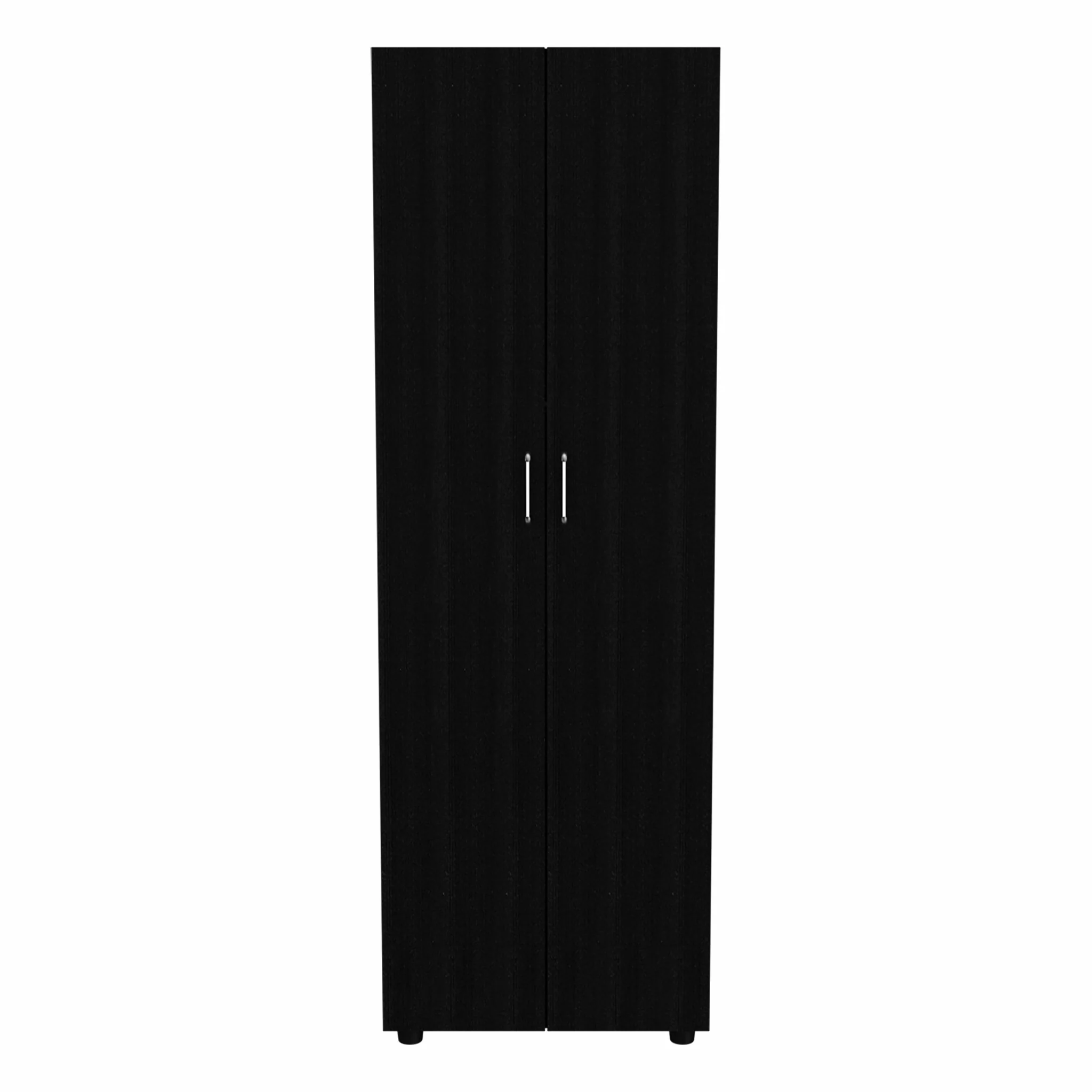 71" Black Tall Two Door Closet By Homeroots - Image 2