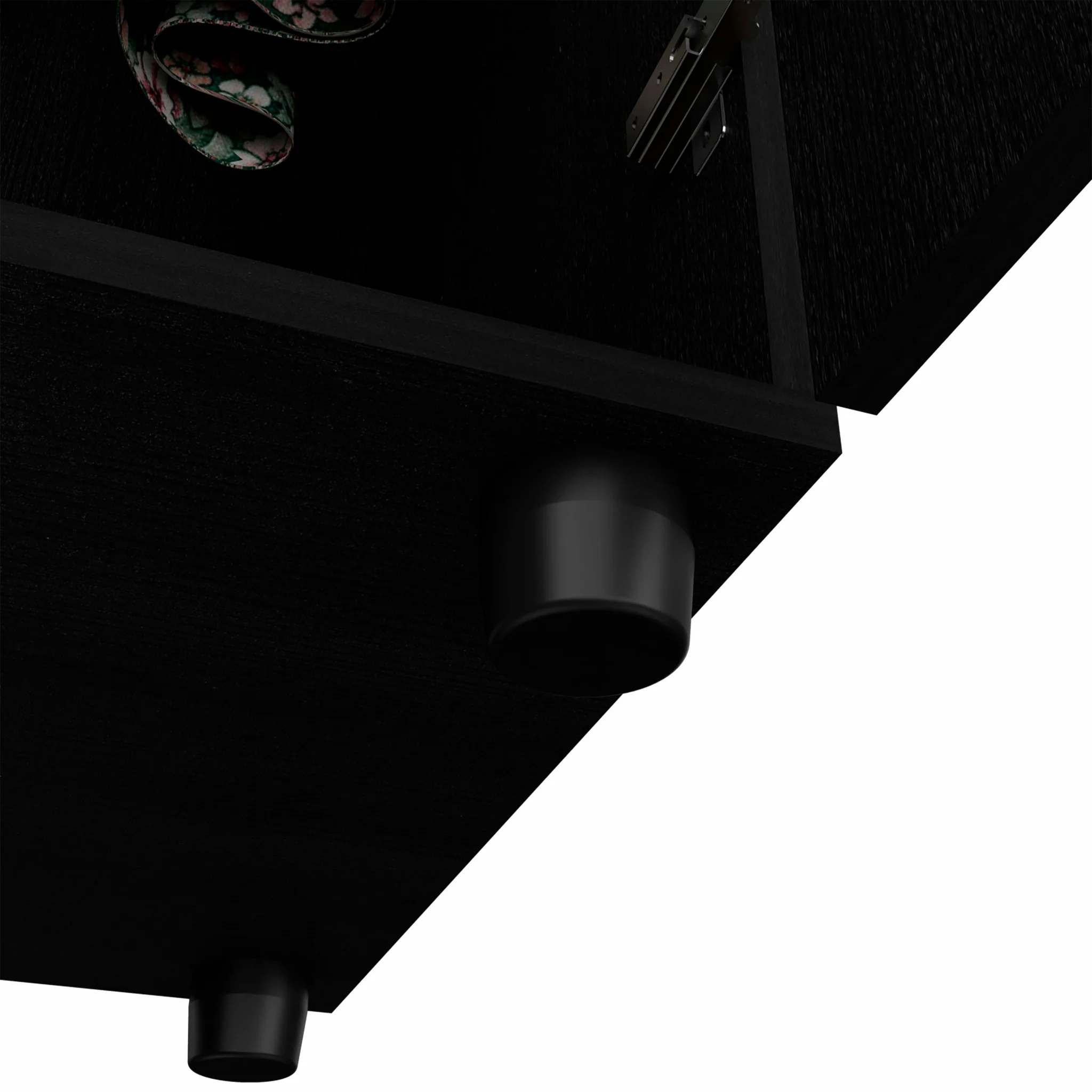 71" Black Tall Two Door Closet By Homeroots - Image 7