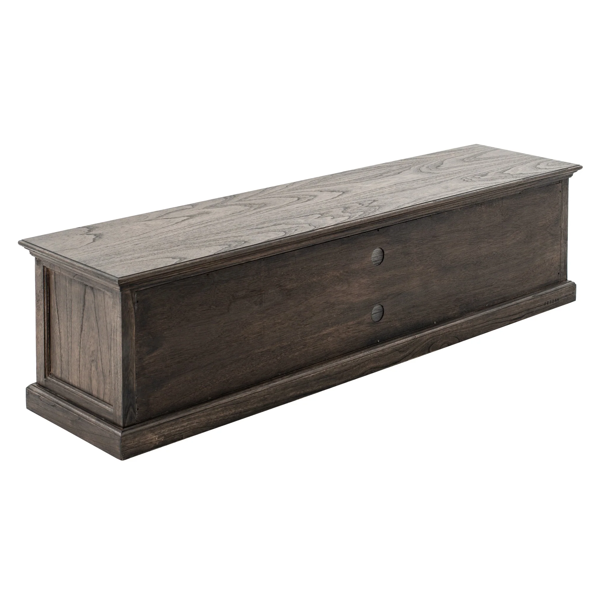 71" Black Wash Wood Entertainment Unit with Four Drawers By Homeroots - Image 2