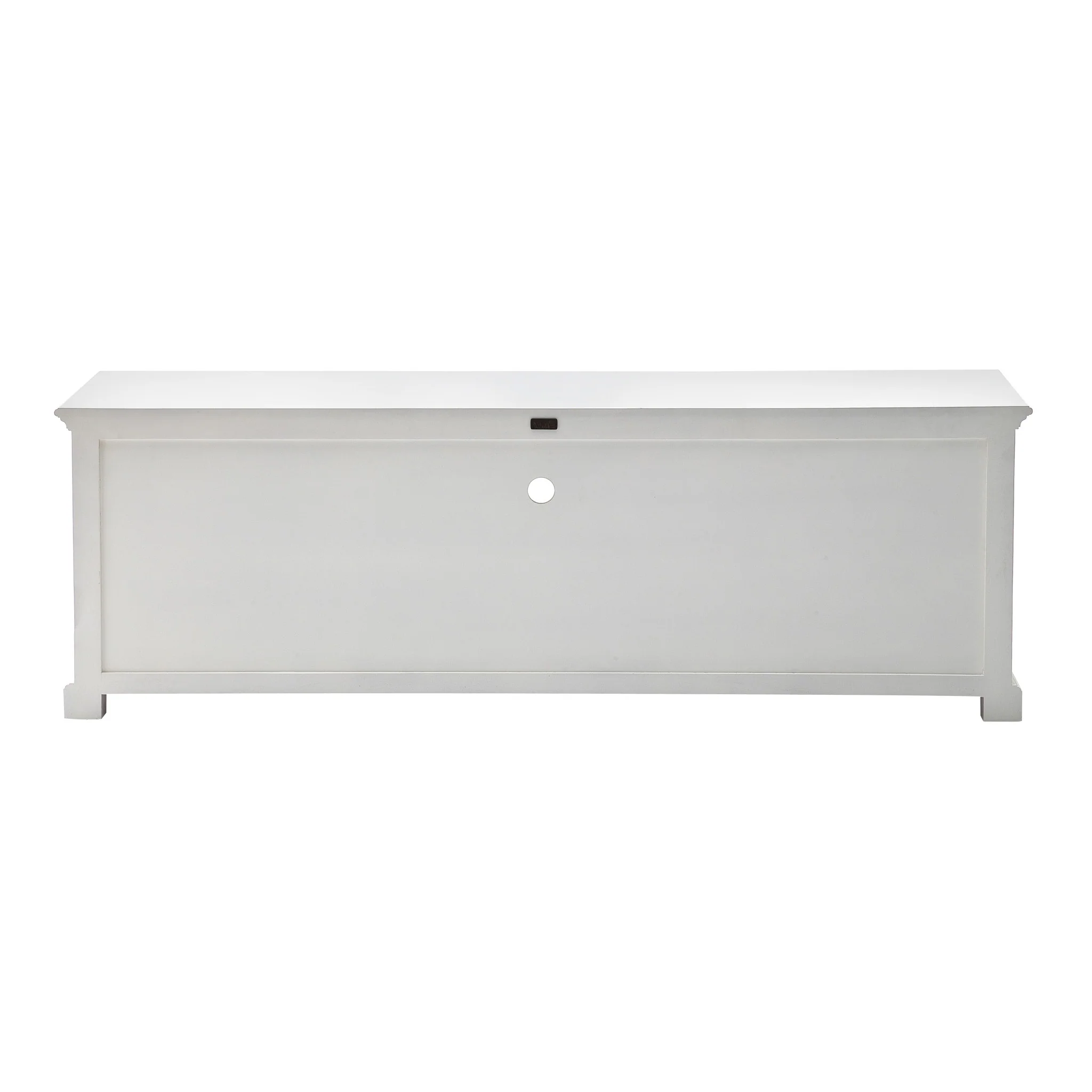 71" Classic White And White Solid Console Table With Storage By Homeroots - Image 5