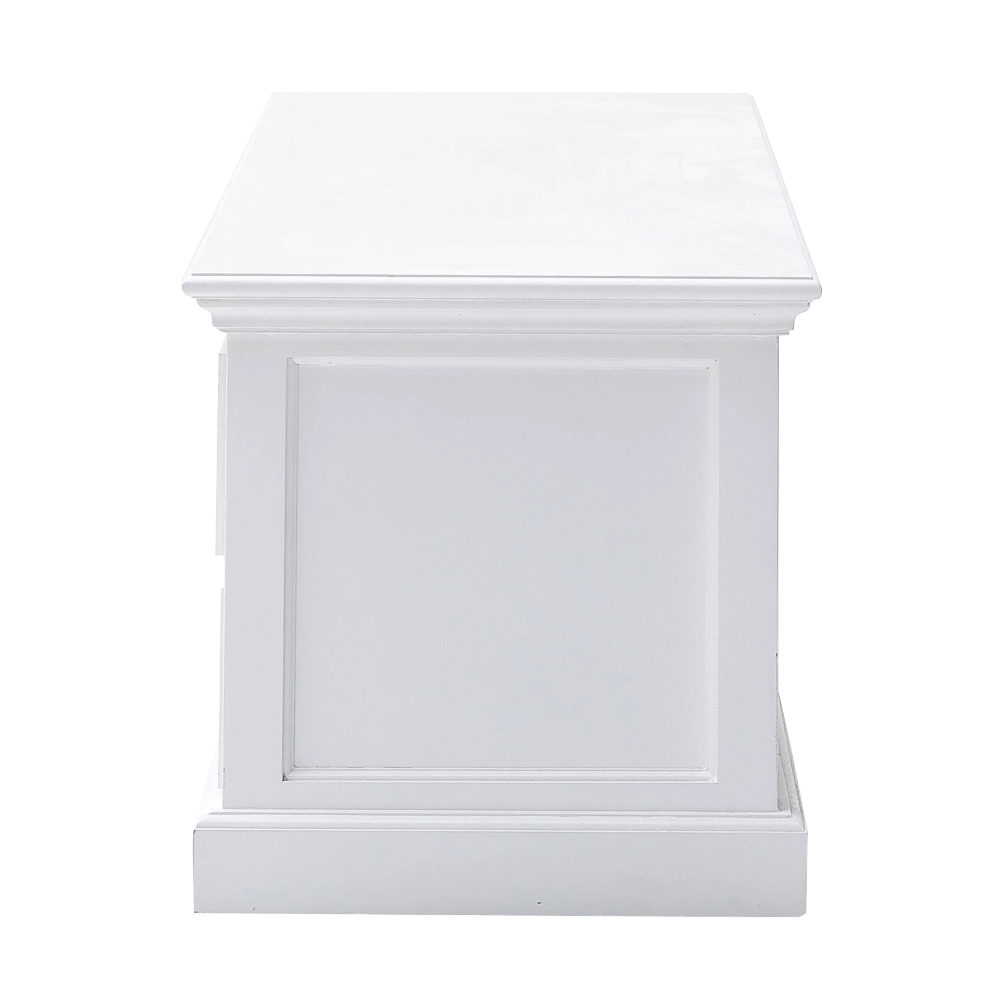 71" Classic White Entertainment Unit with Four Drawers By Homeroots - Image 5