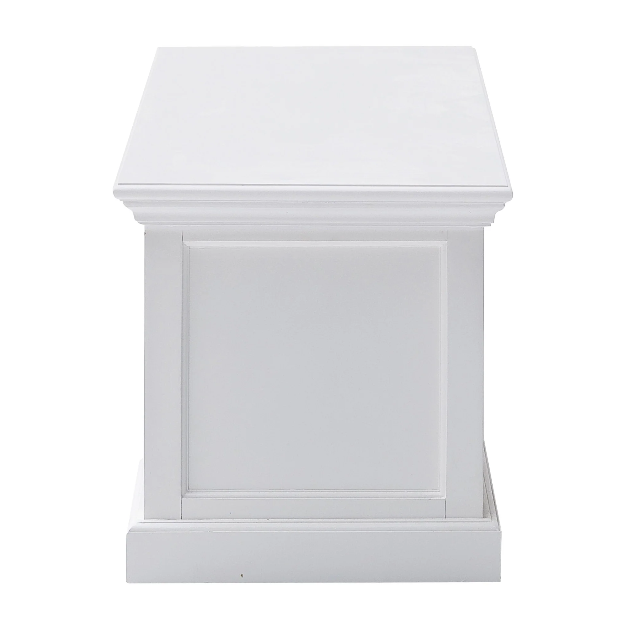71" Classic White Entertainment Unit with Two Drawers By Homeroots - Image 5