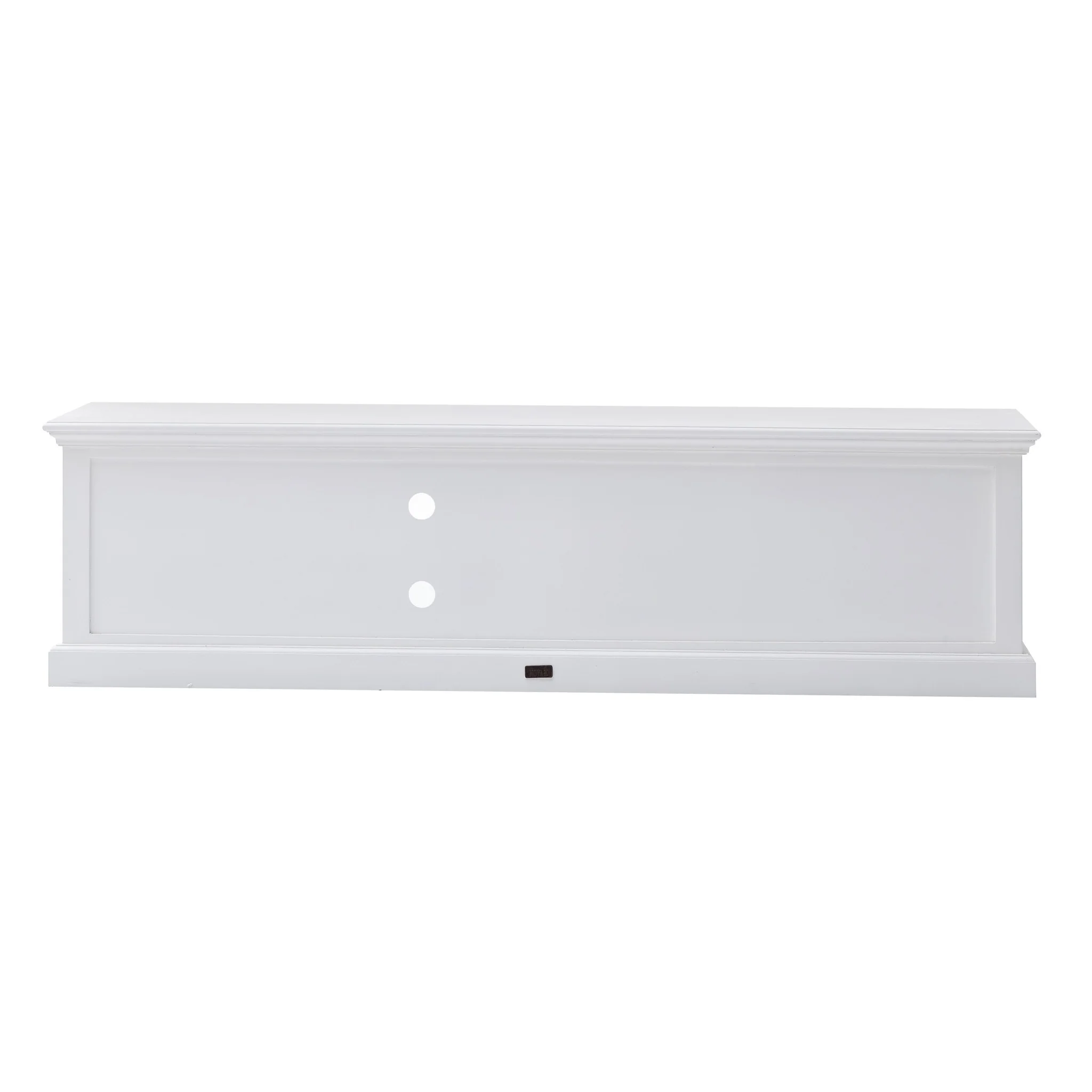 71" Classic White Entertainment Unit with Two Drawers By Homeroots - Image 7