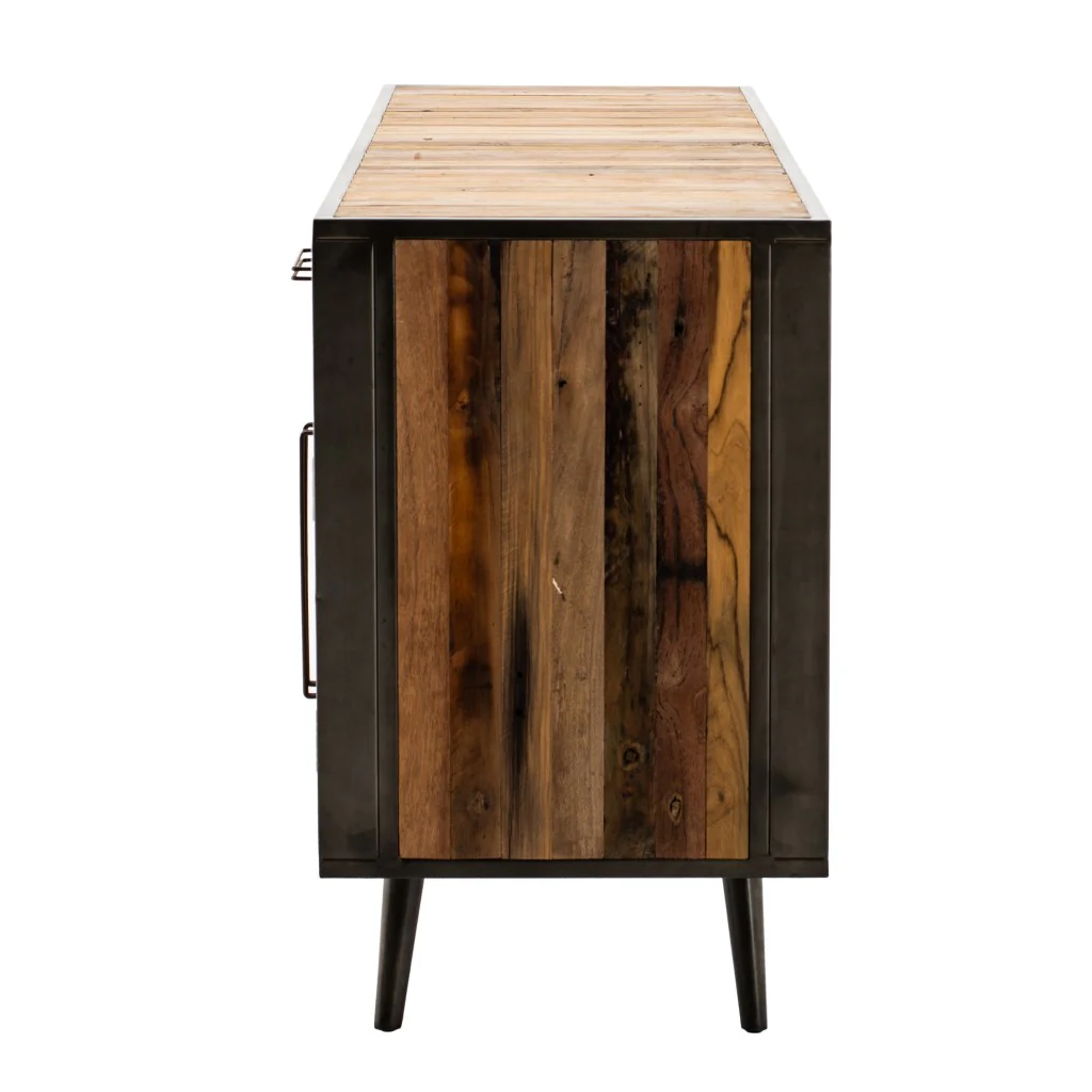 71" Modern Rustic Natural Buffet Server By Homeroots - Image 6