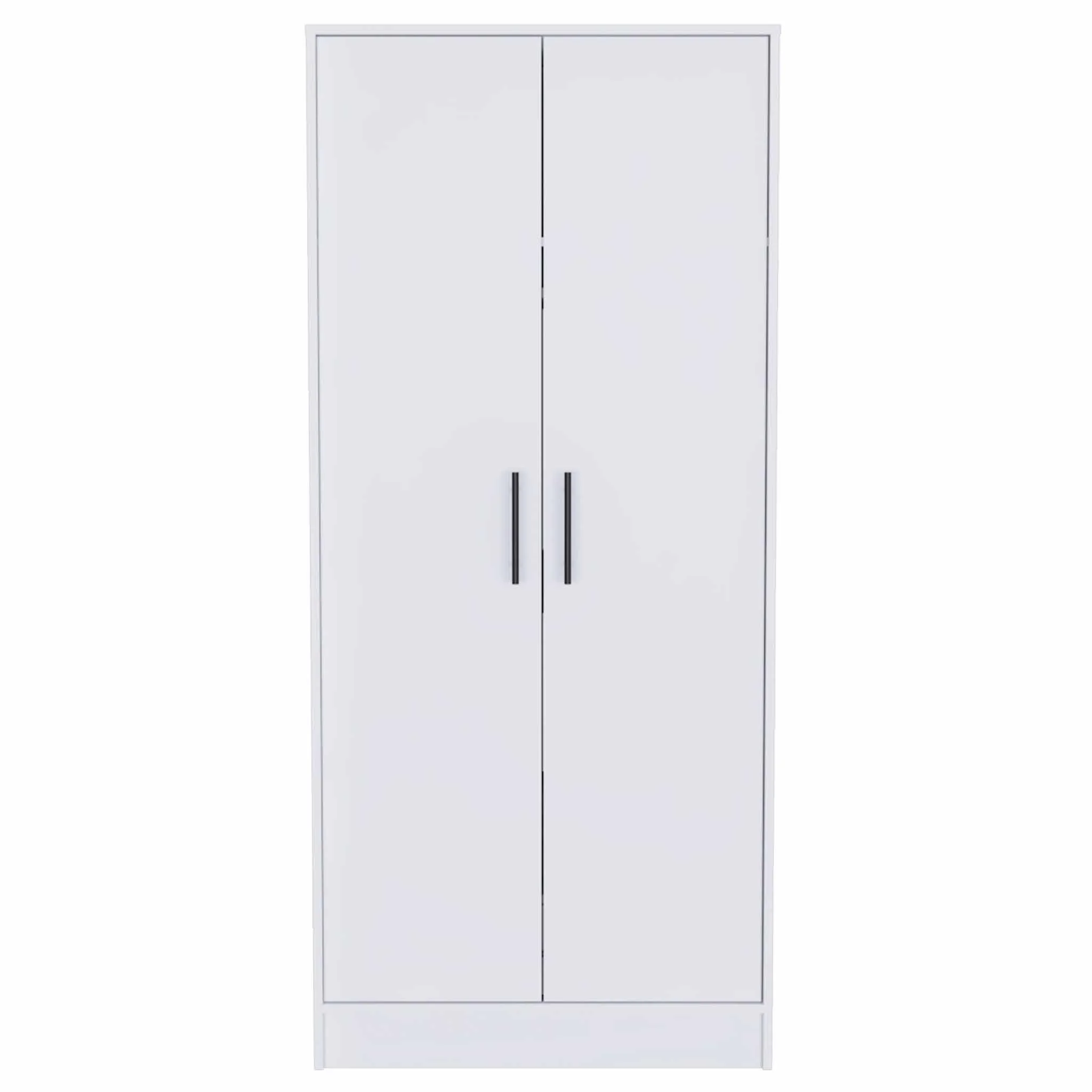 71" White Tall Two Door Closet By Homeroots - Image 2