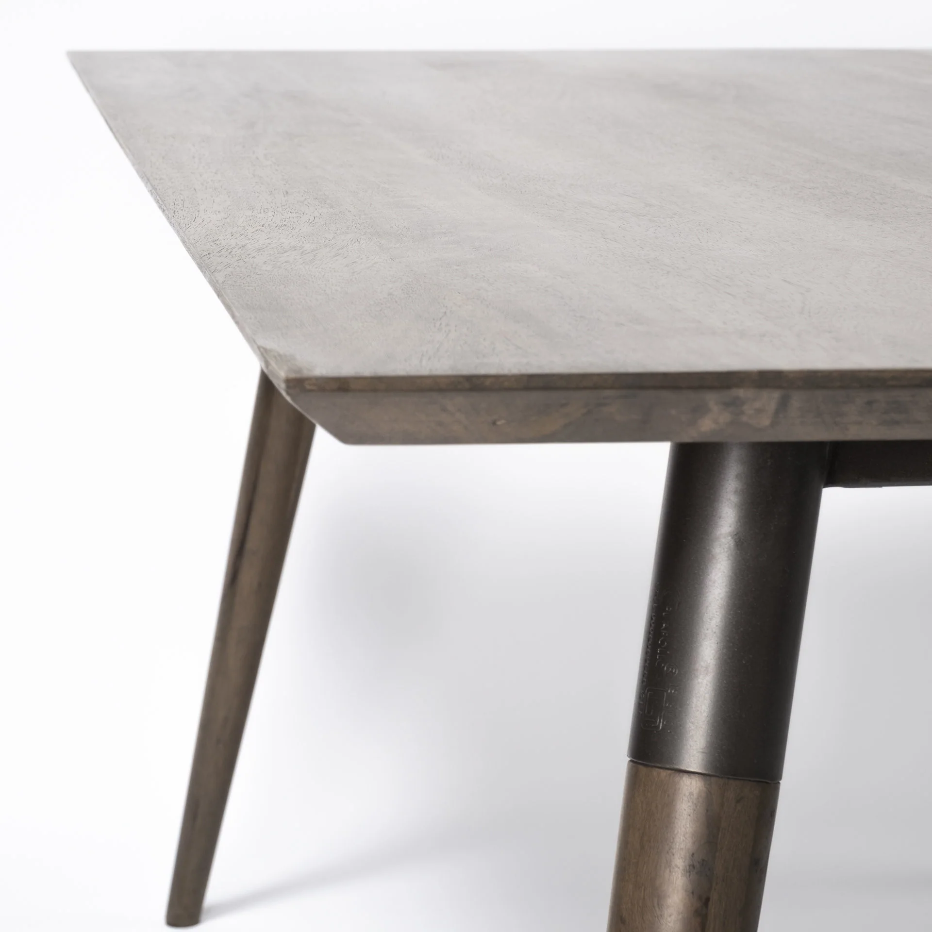 72X39 Brown Solid Wood Top With Metal And Wood Leg Dining Table By Homeroots - Image 5