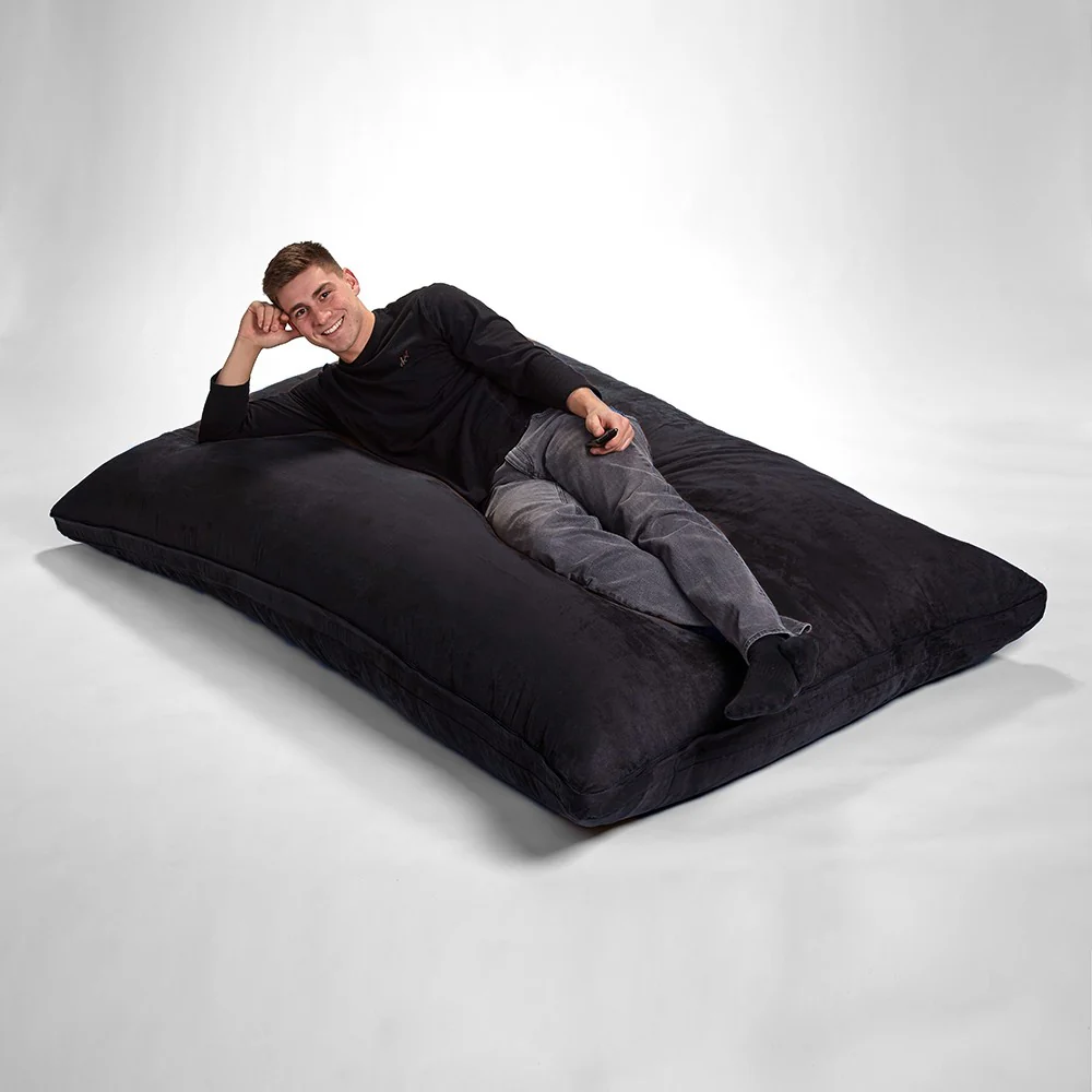 73" x 38" Brown Sofa Sack Bean Bag Lounger By Homeroots - Image 4