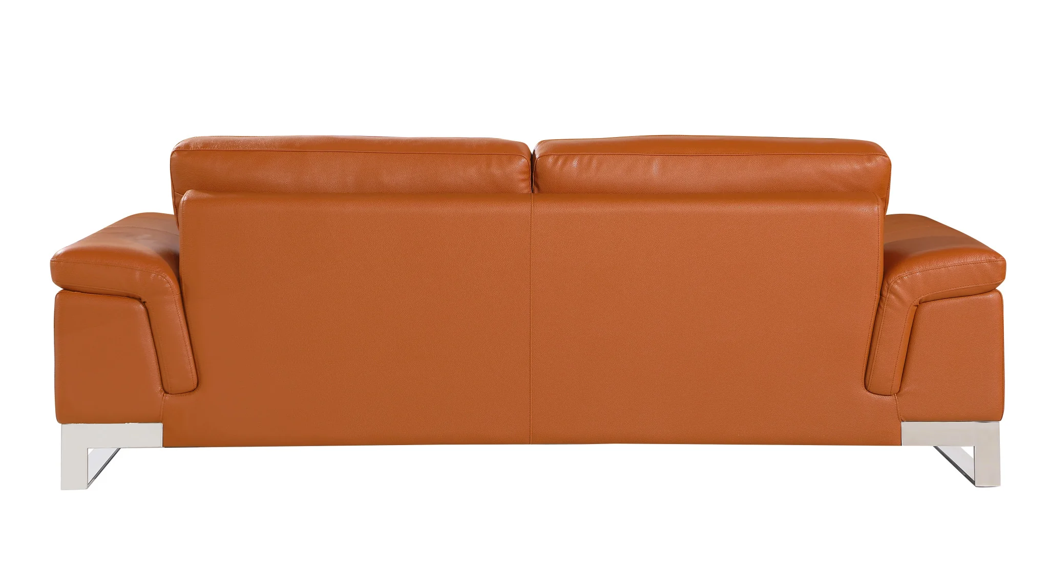 73'" X 39'"  X 32'" Modern Camel Leather Sofa And Loveseat By Homeroots - Image 5